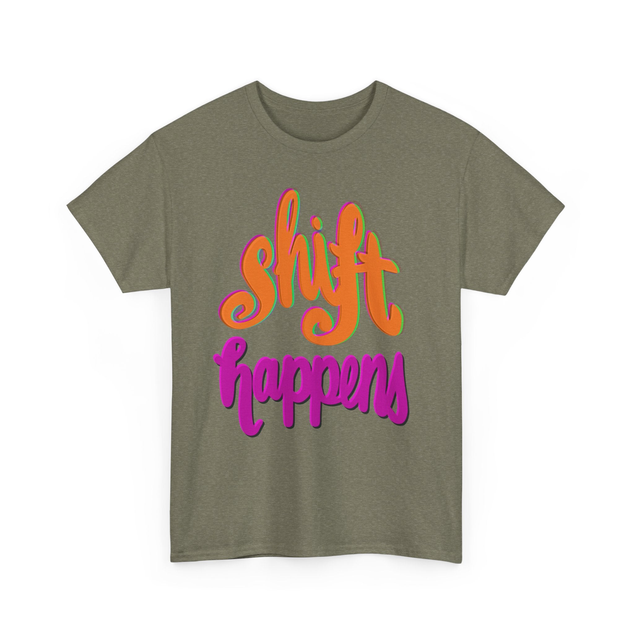 SHIFT HAPPENS Unisex Heavy Cotton Tee