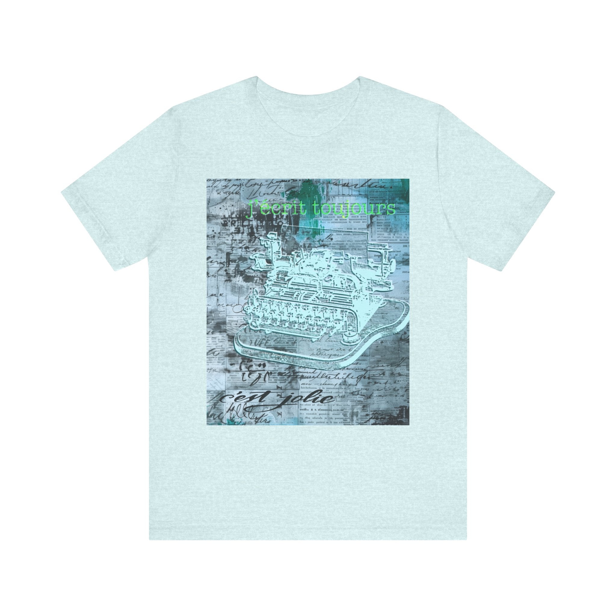 Vintage Typewriter Unisex Short Sleeve Tee - Perfect for Writers & Retro Lovers