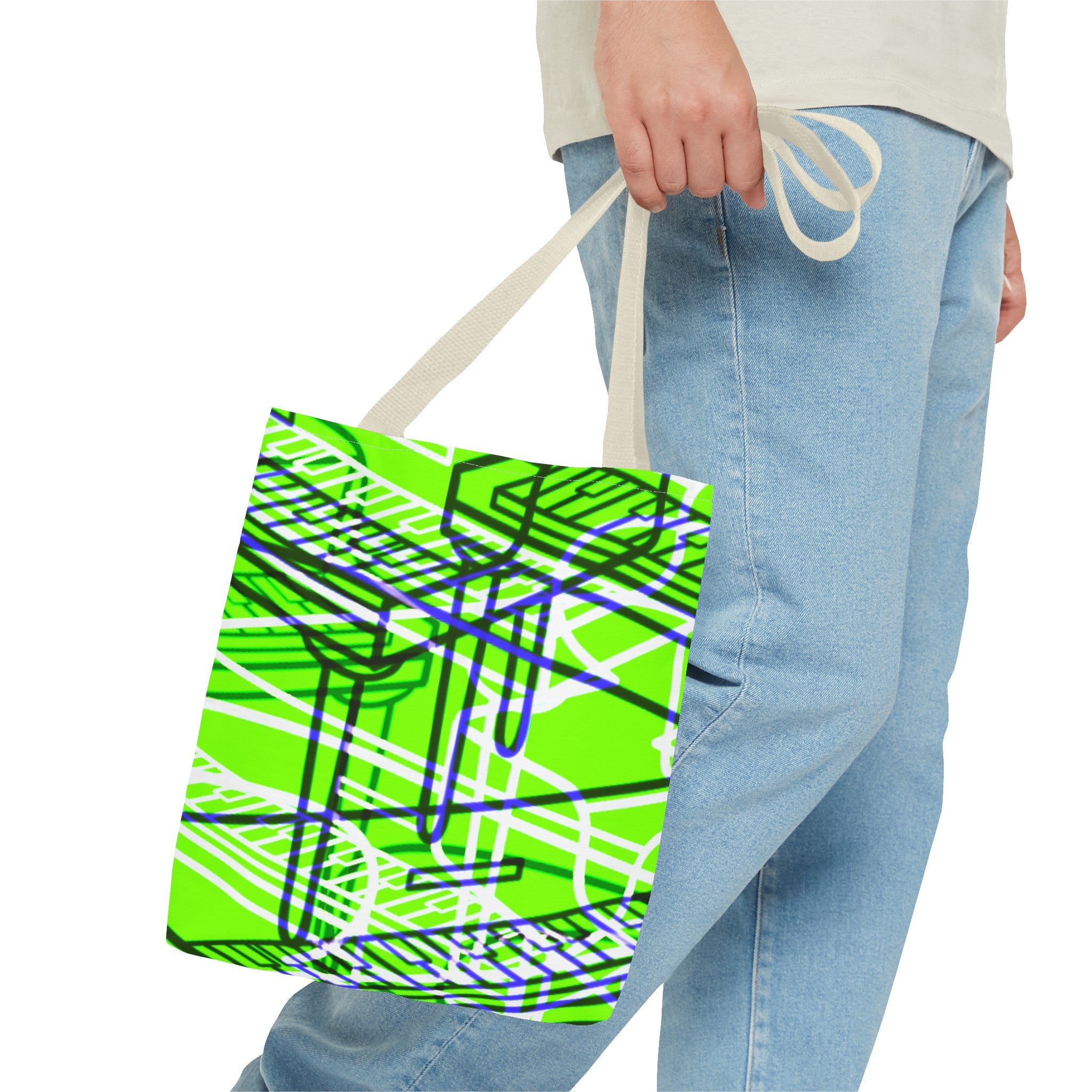 GREEN PIANOS Tote Bag (AOP)