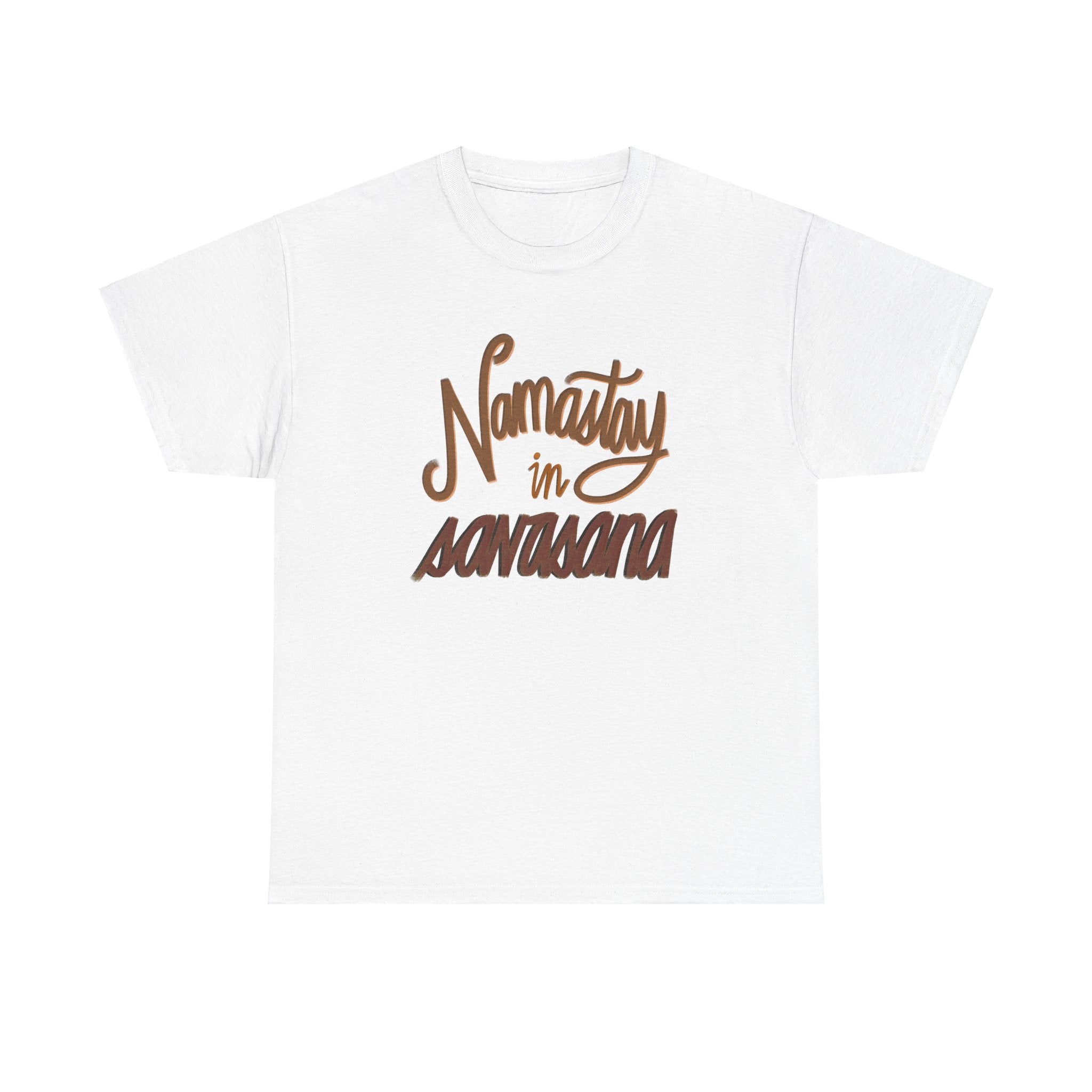 NAMASTAY IN SAVASANA Unisex Heavy Cotton Tee