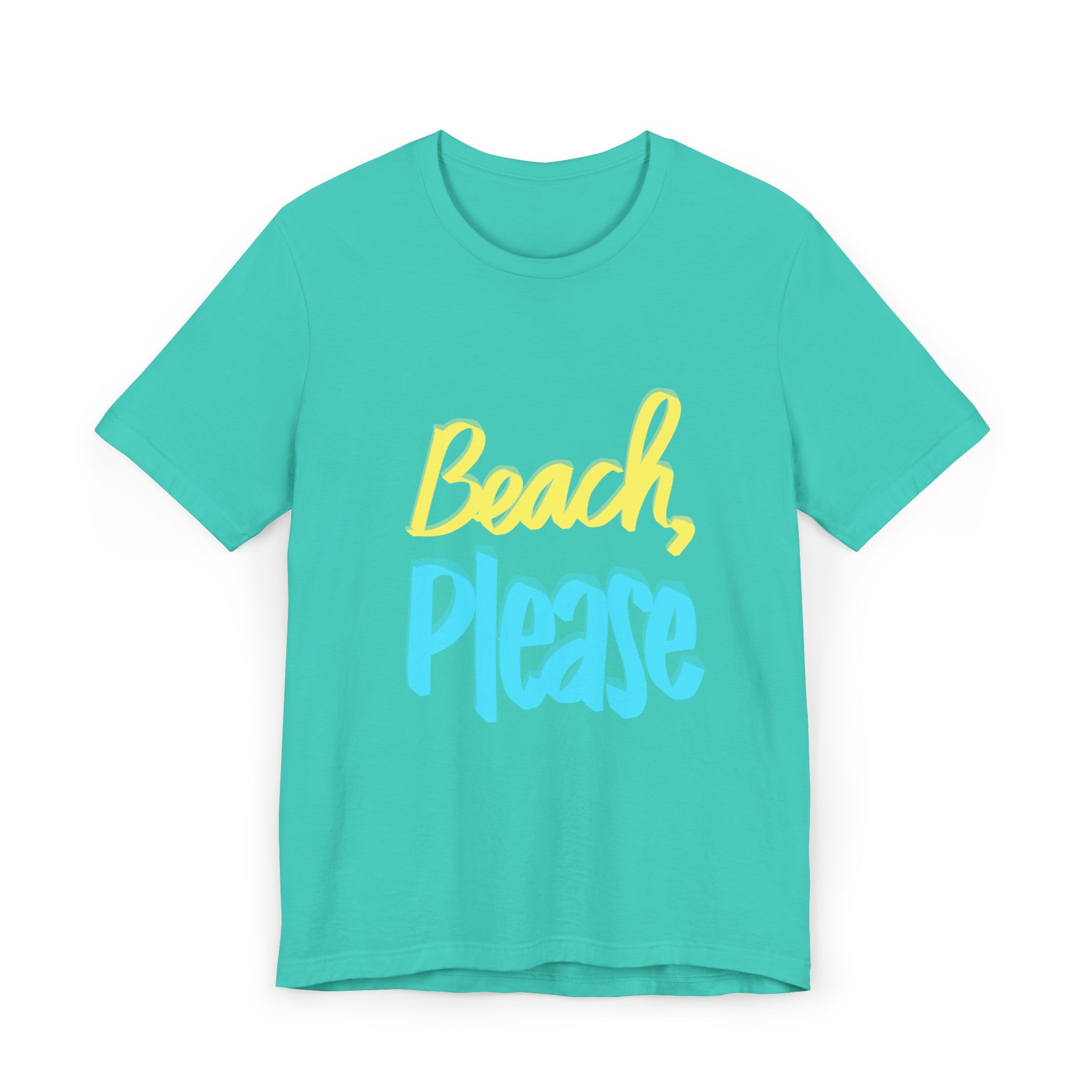 BEACH, PLEASE Unisex Jersey Short Sleeve Tee