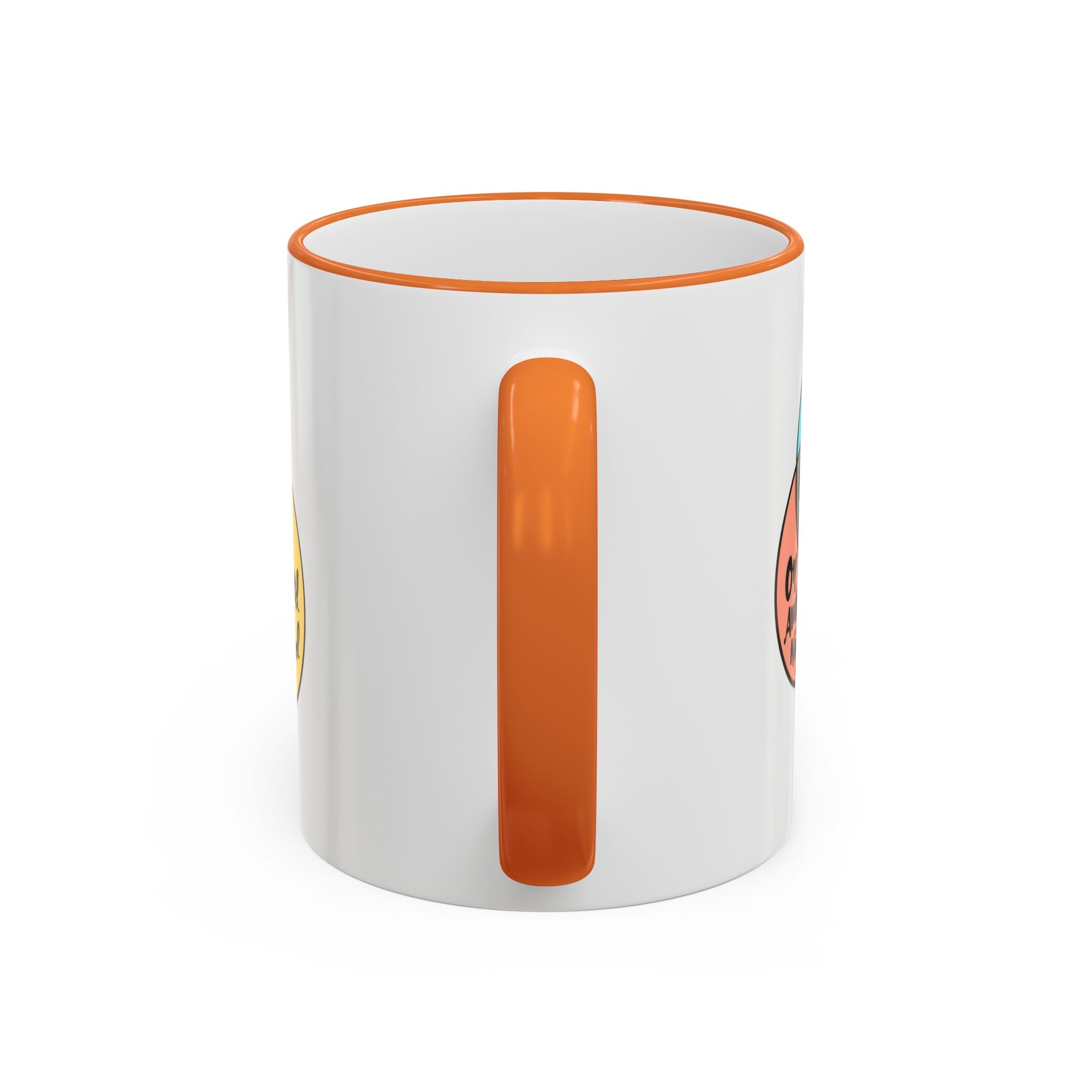 Yin Yoga Venn diagram Accent Rim & Handle Mug 11 oz