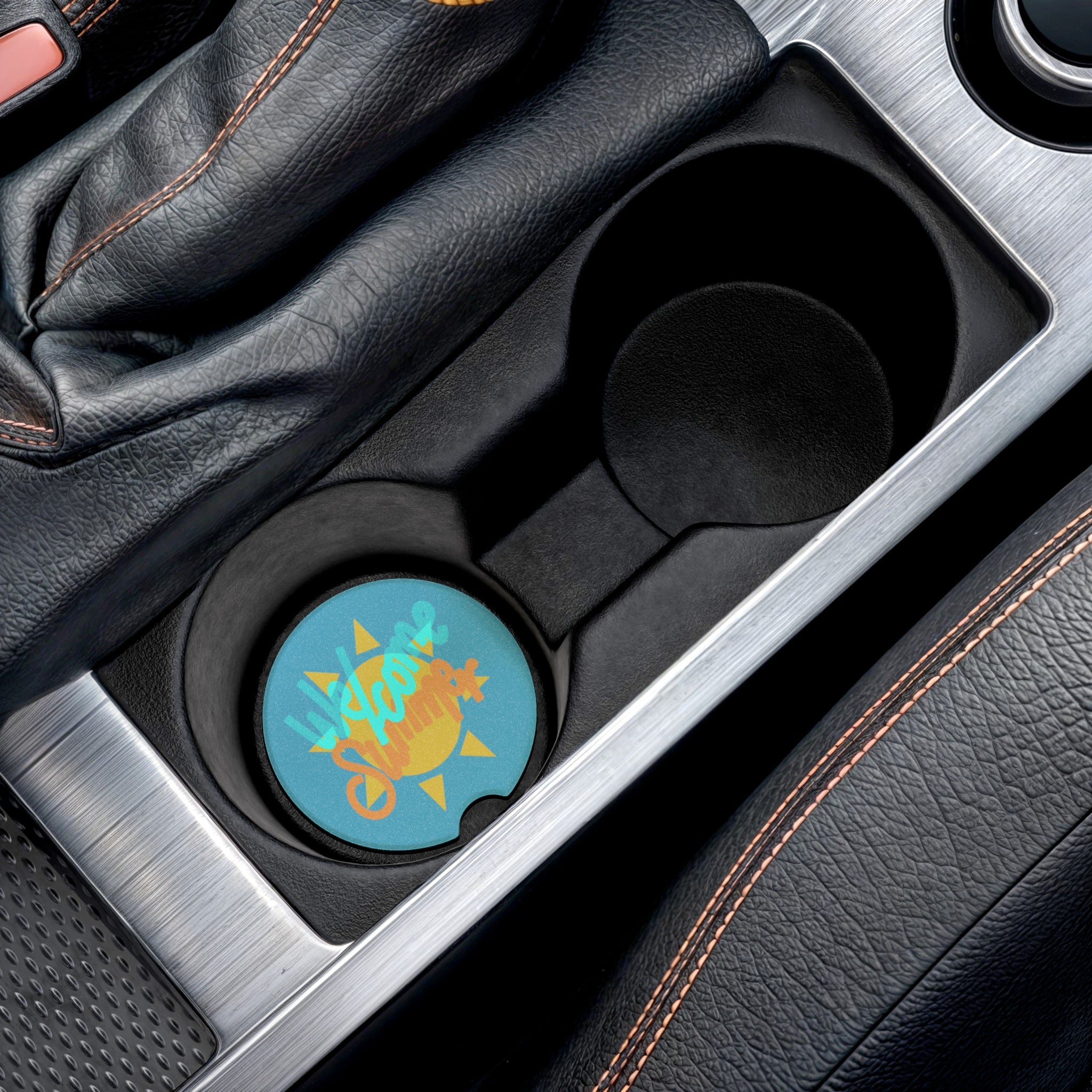 WELCOME SUMMER Soapstone Car Coaster