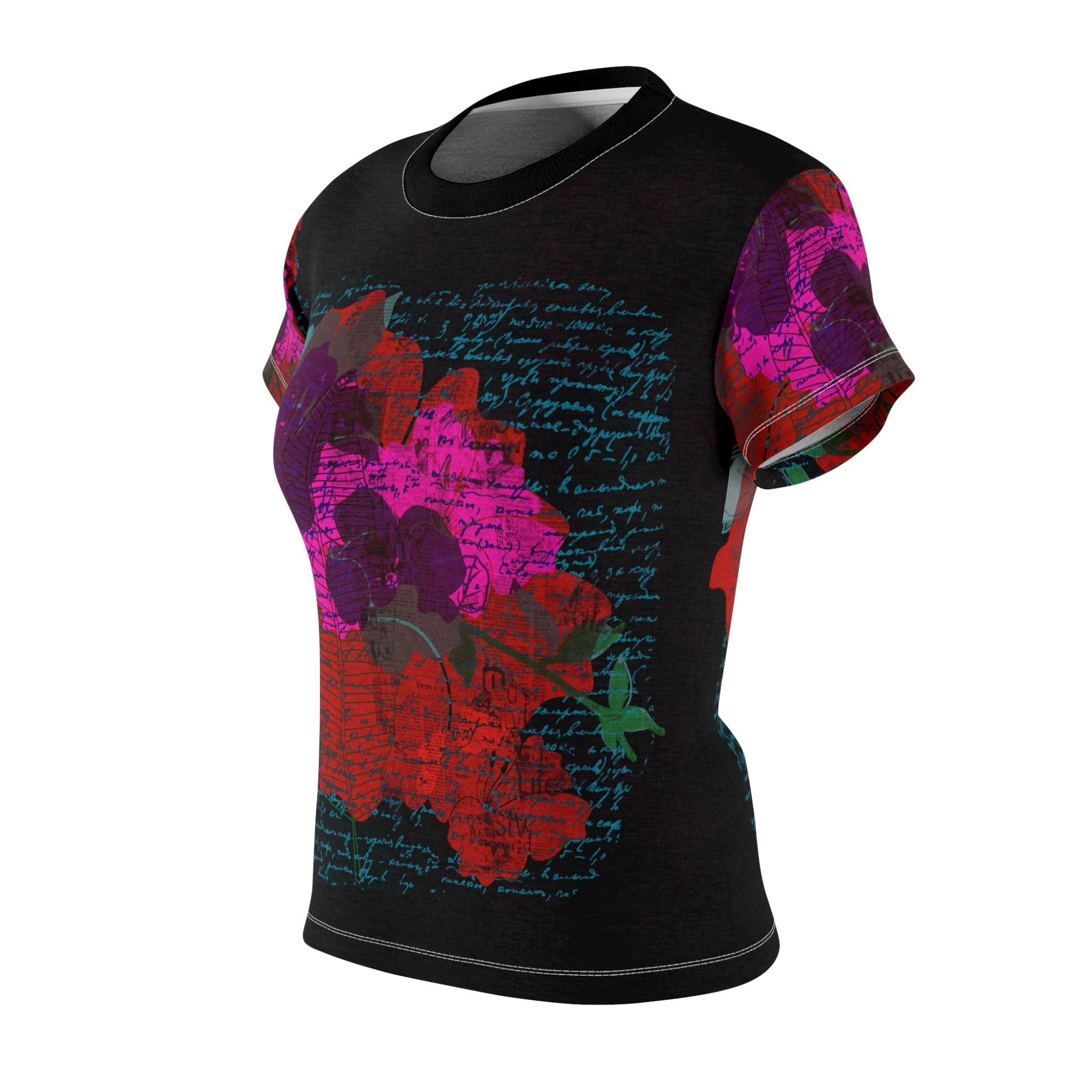 BRILLIANT FLOWERS Women's Cut & Sew Tee (AOP)