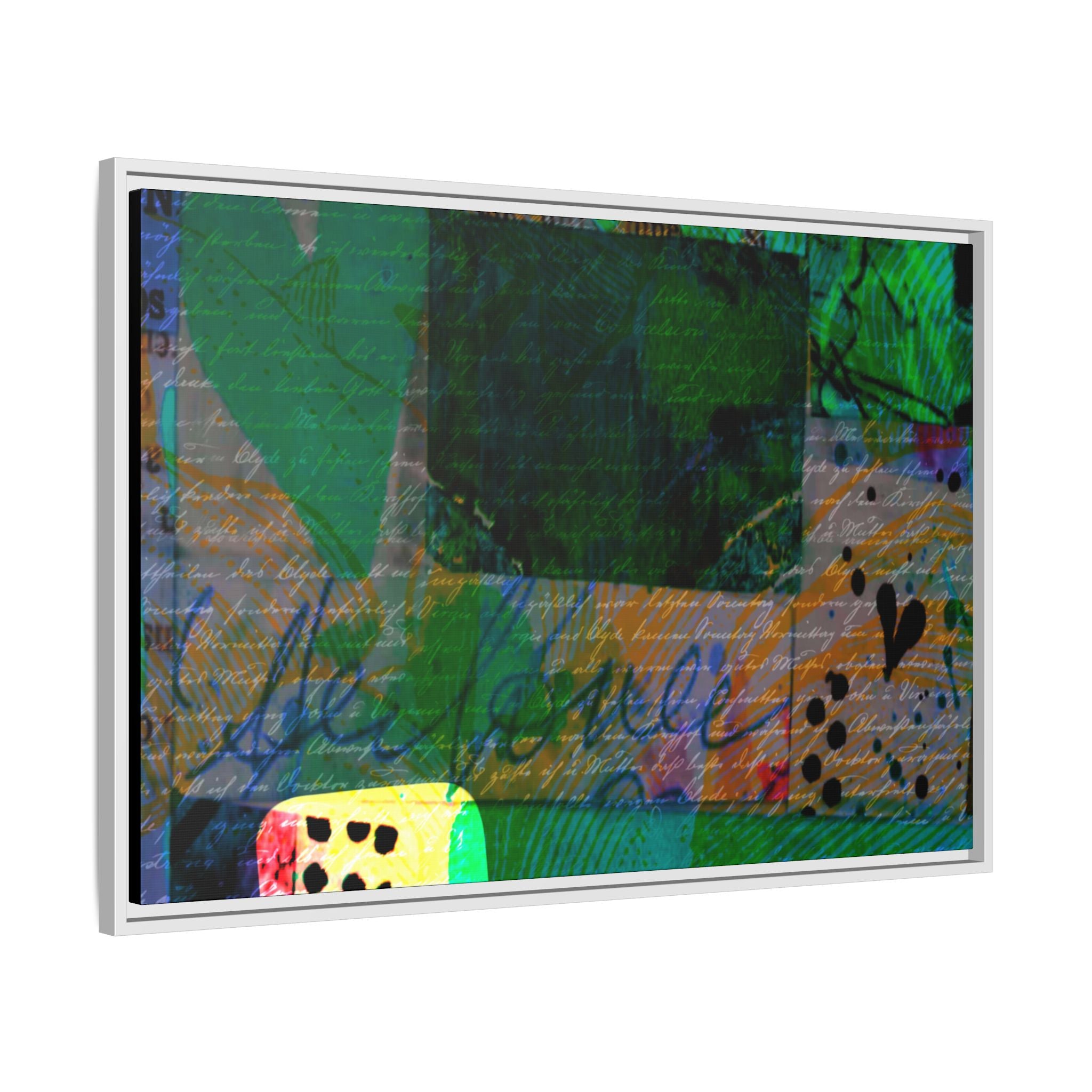 Colorful Abstract Framed Canvas Art - Vibrant Wall Décor