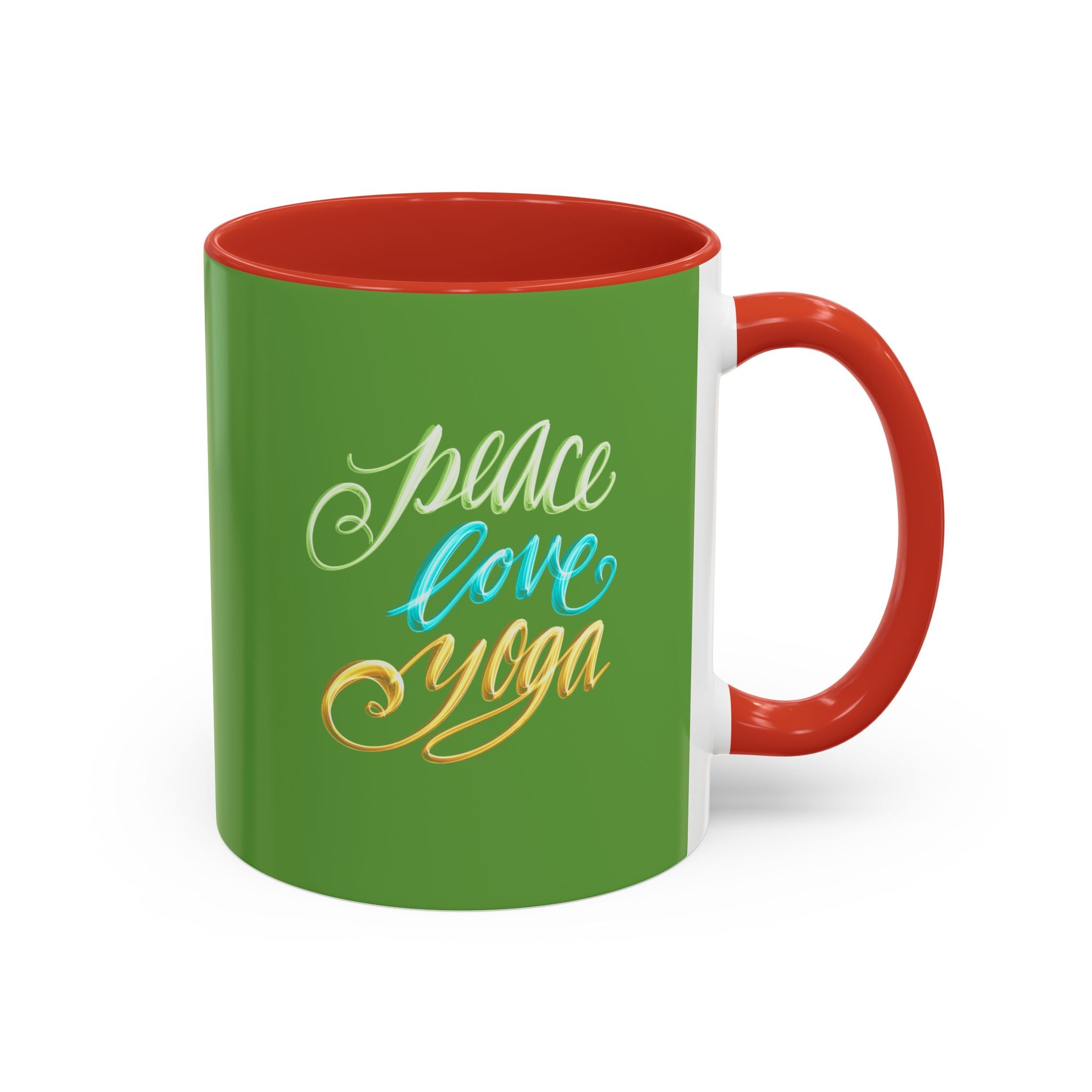 PEACE LOVE YOGA 11 oz Coffee Mug