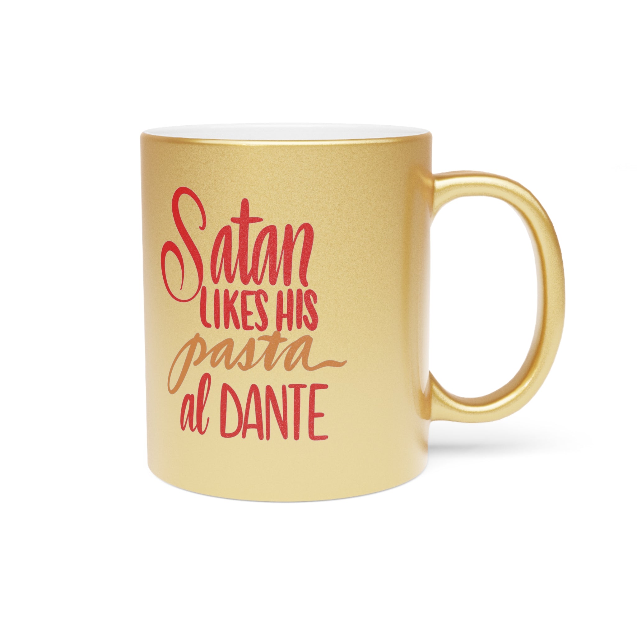 SATAN’S PASTA Metallic Mug (Choice of silver or gold)