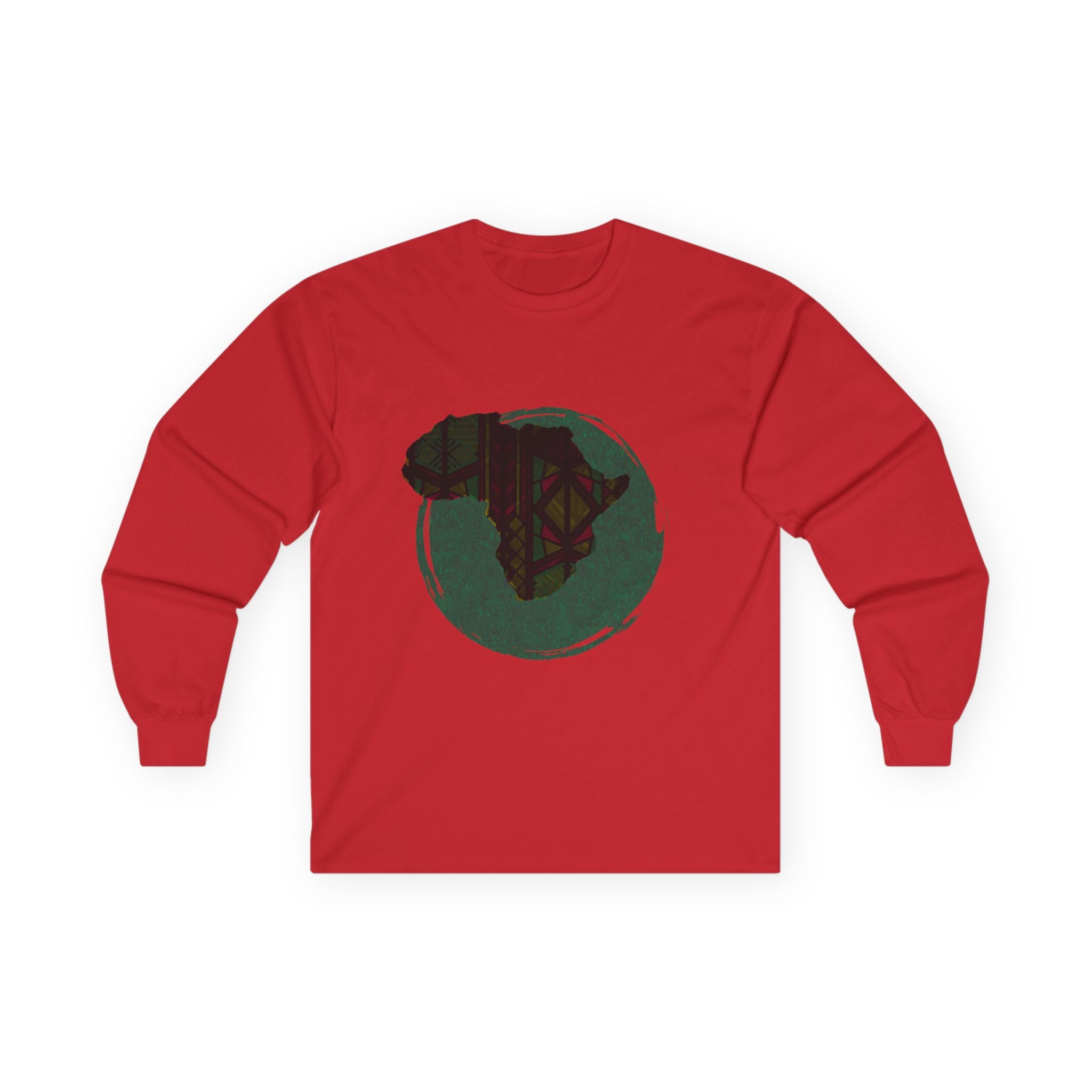 Cultural Pride Long Sleeve Tee - Africa Graphic Design