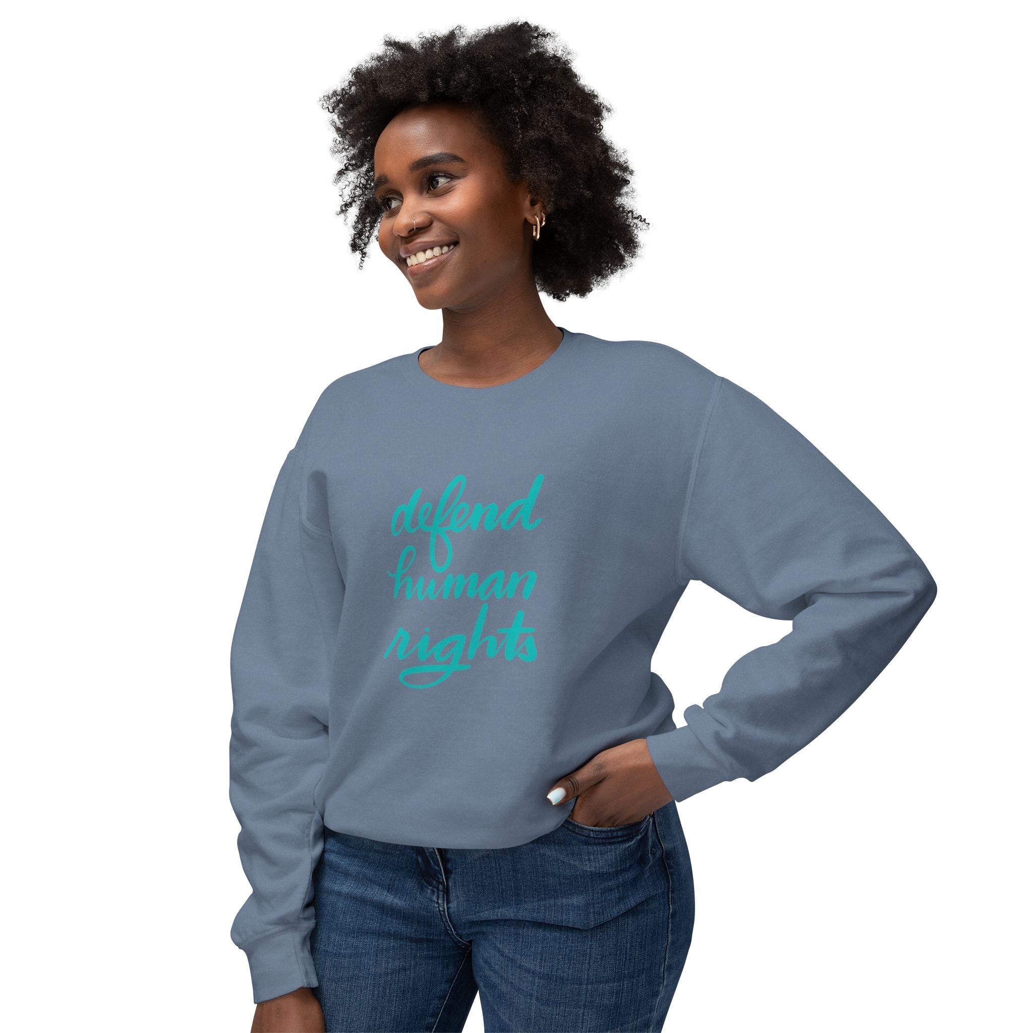 Defend Human Rights Crewneck Sweatshirt