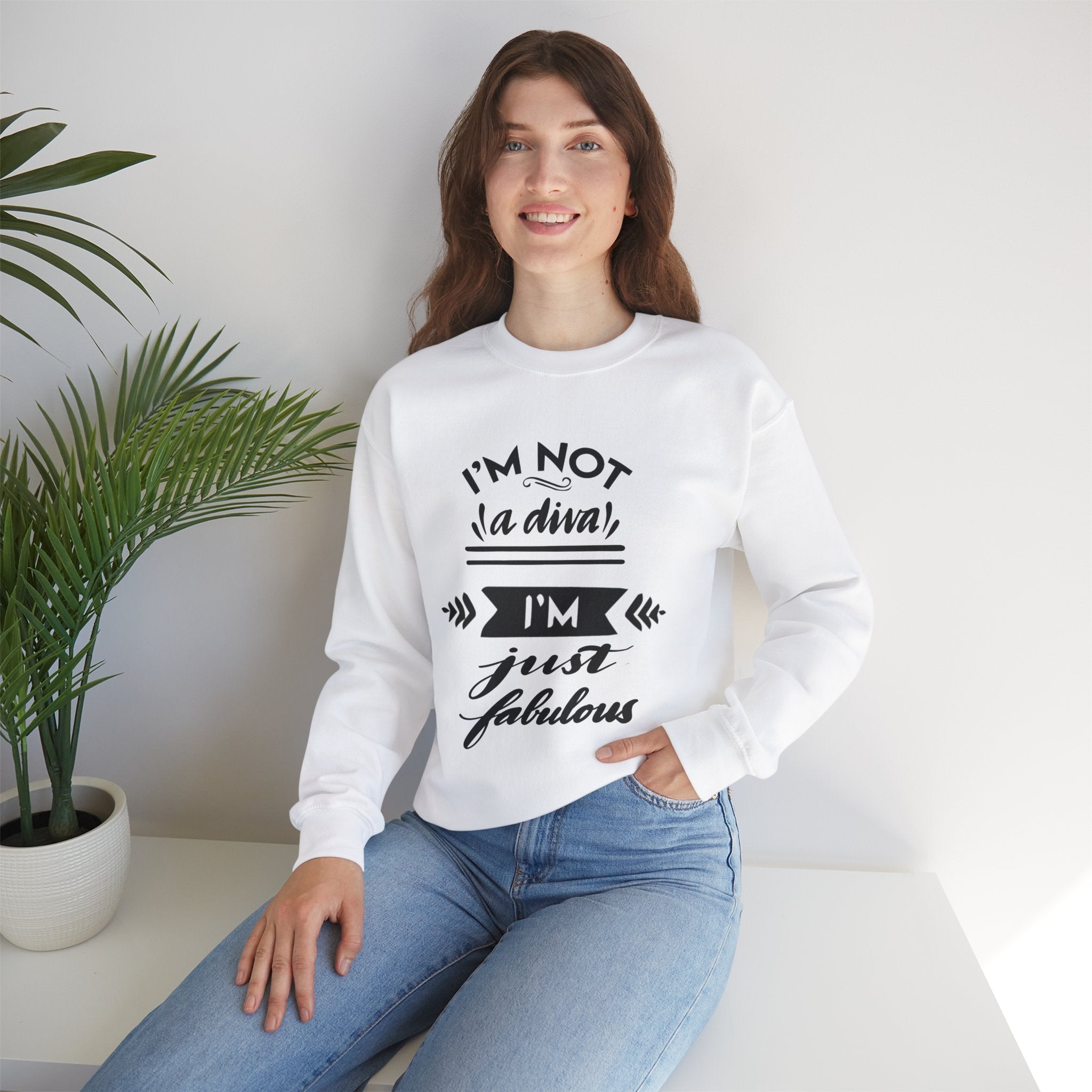 Fabulous Unisex Crewneck Sweatshirt - I'm Not a Diva