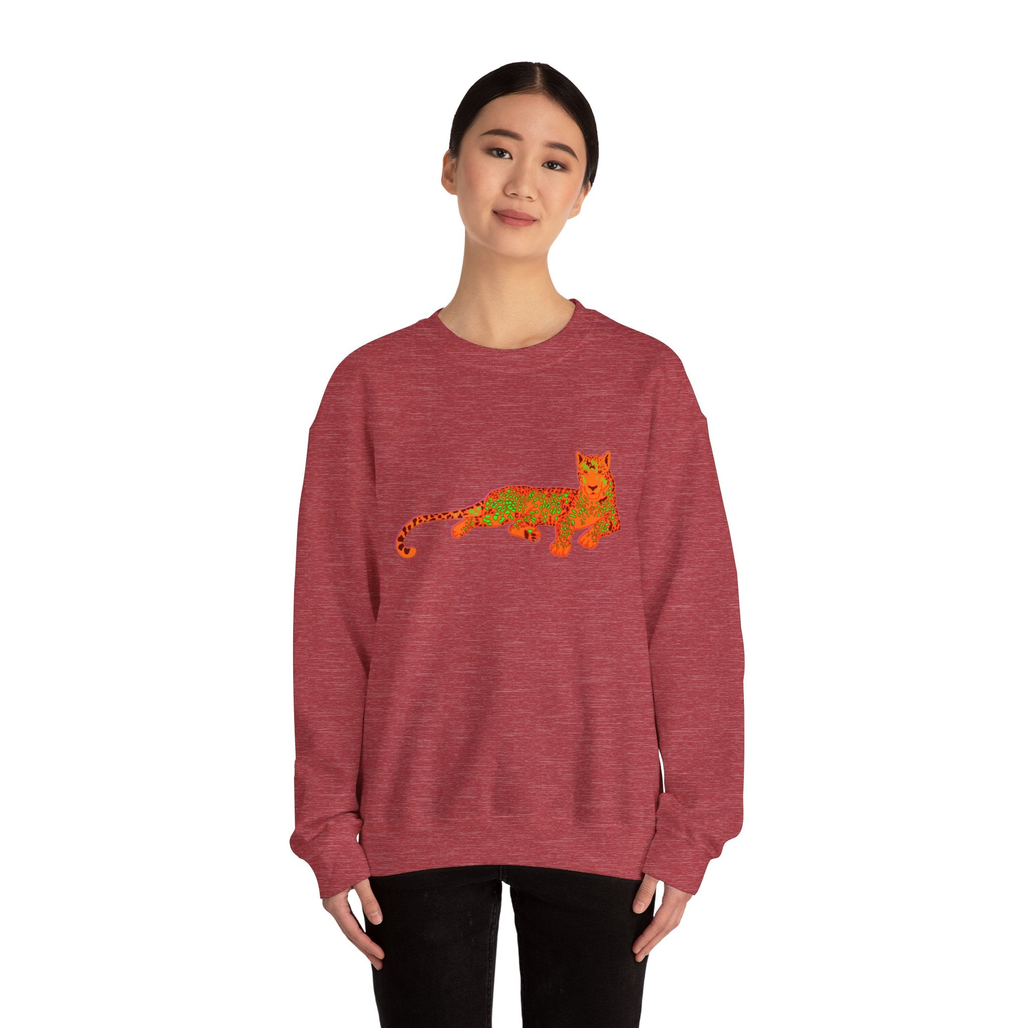 Colorful Leopard Crewneck Sweatshirt