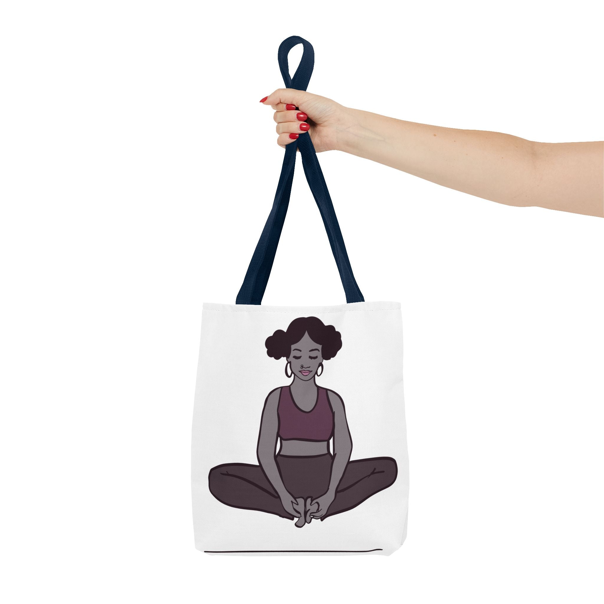 Mindfulness Tote Bag - Yoga Design for Calm & Zen