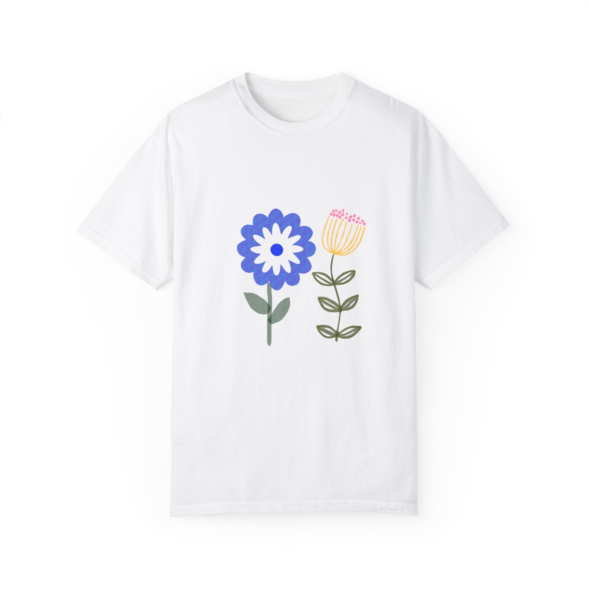 TWO FLOWERS Unisex Garment-Dyed T-shirt