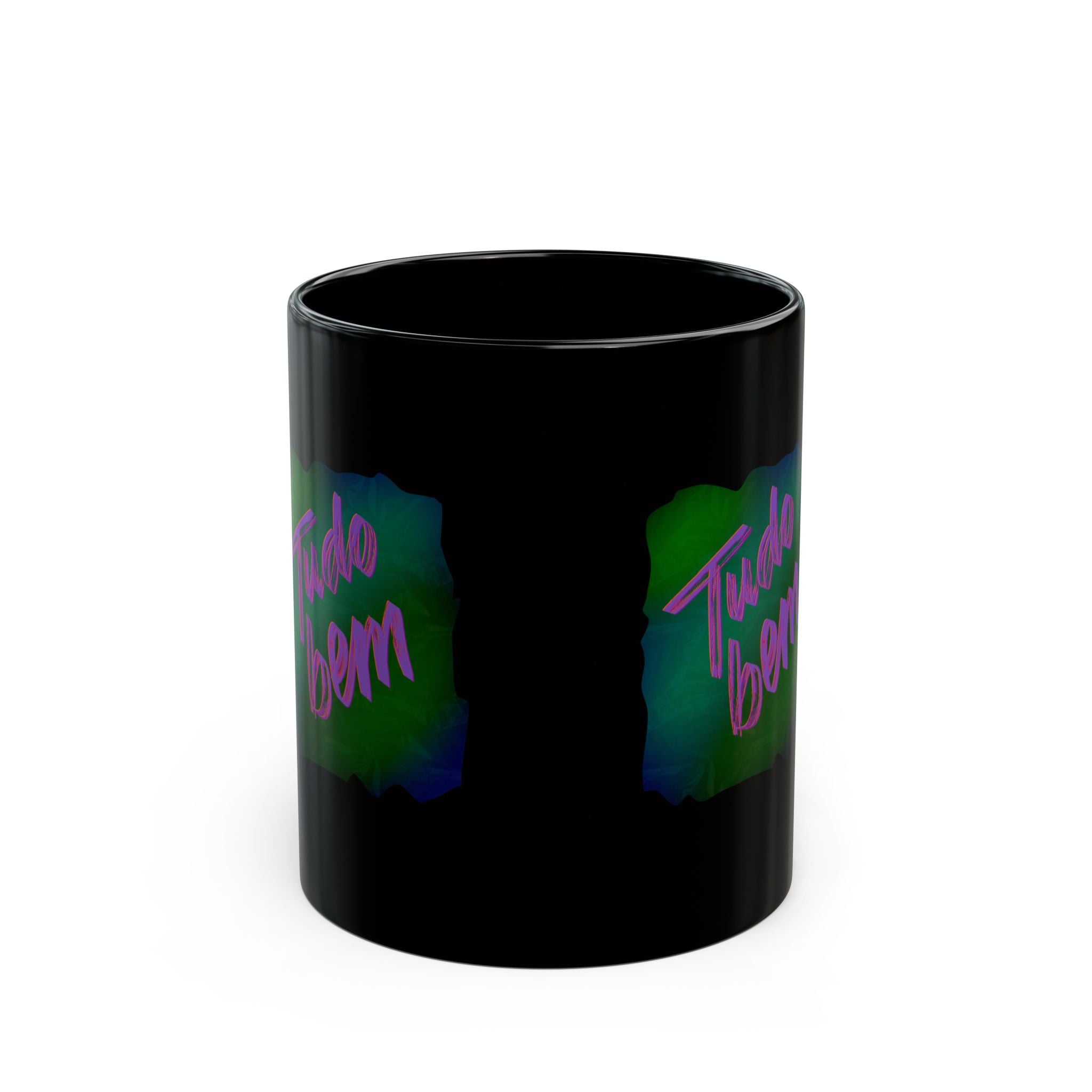 TUDO BEM Black Mug (11oz)