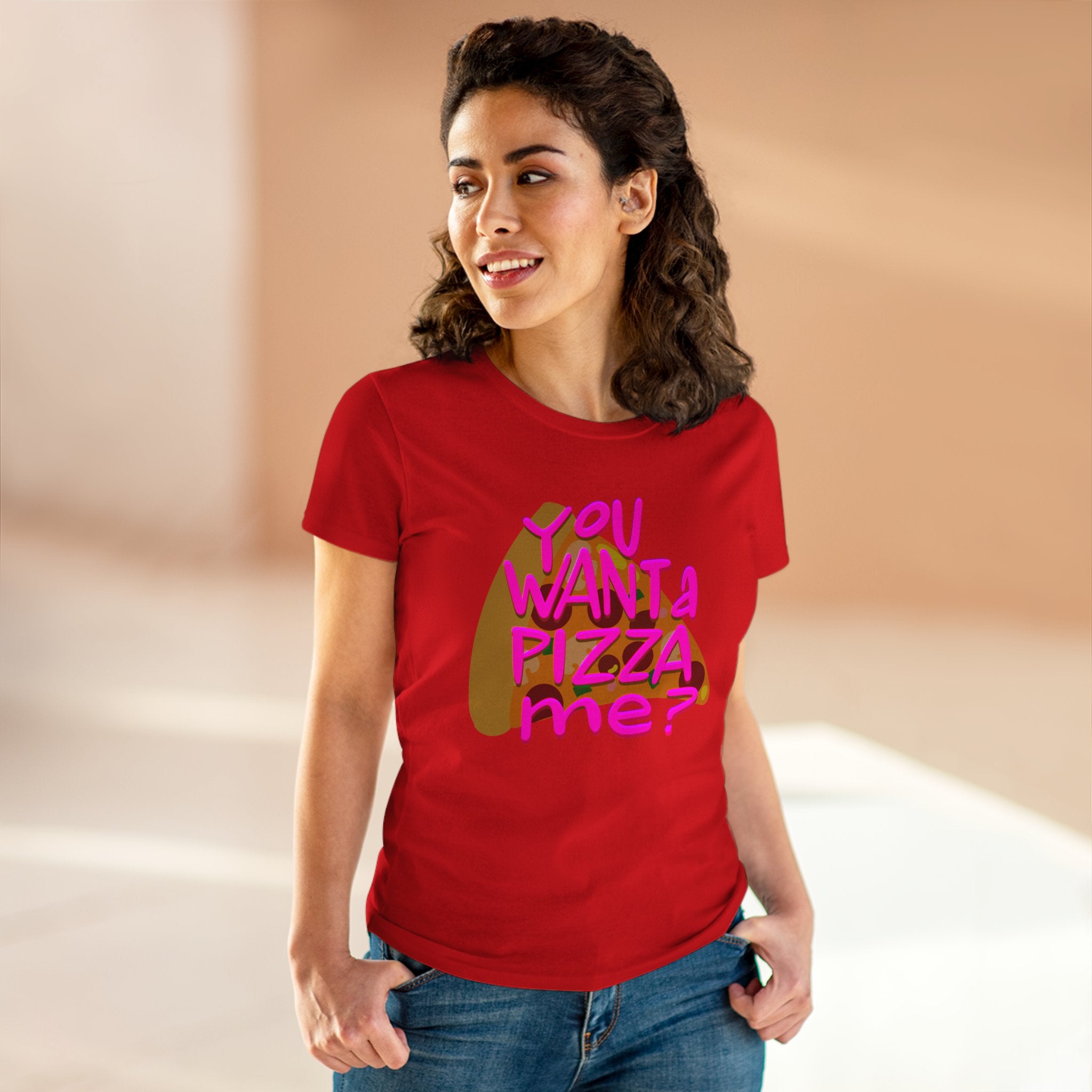 Pizza Quote Tee - Casual Cotton Shirt