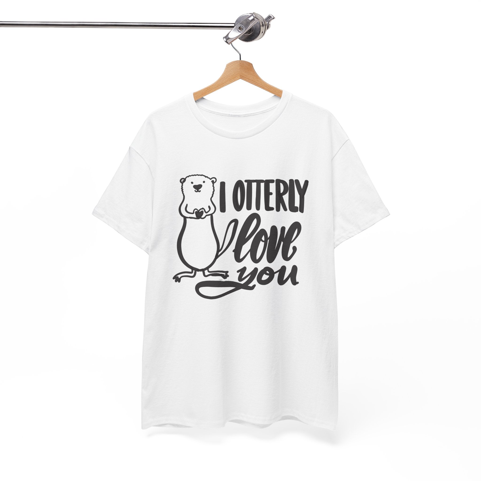 I Otterly Love You Unisex Heavy Cotton Tee - Cute Animal Lover Shirt