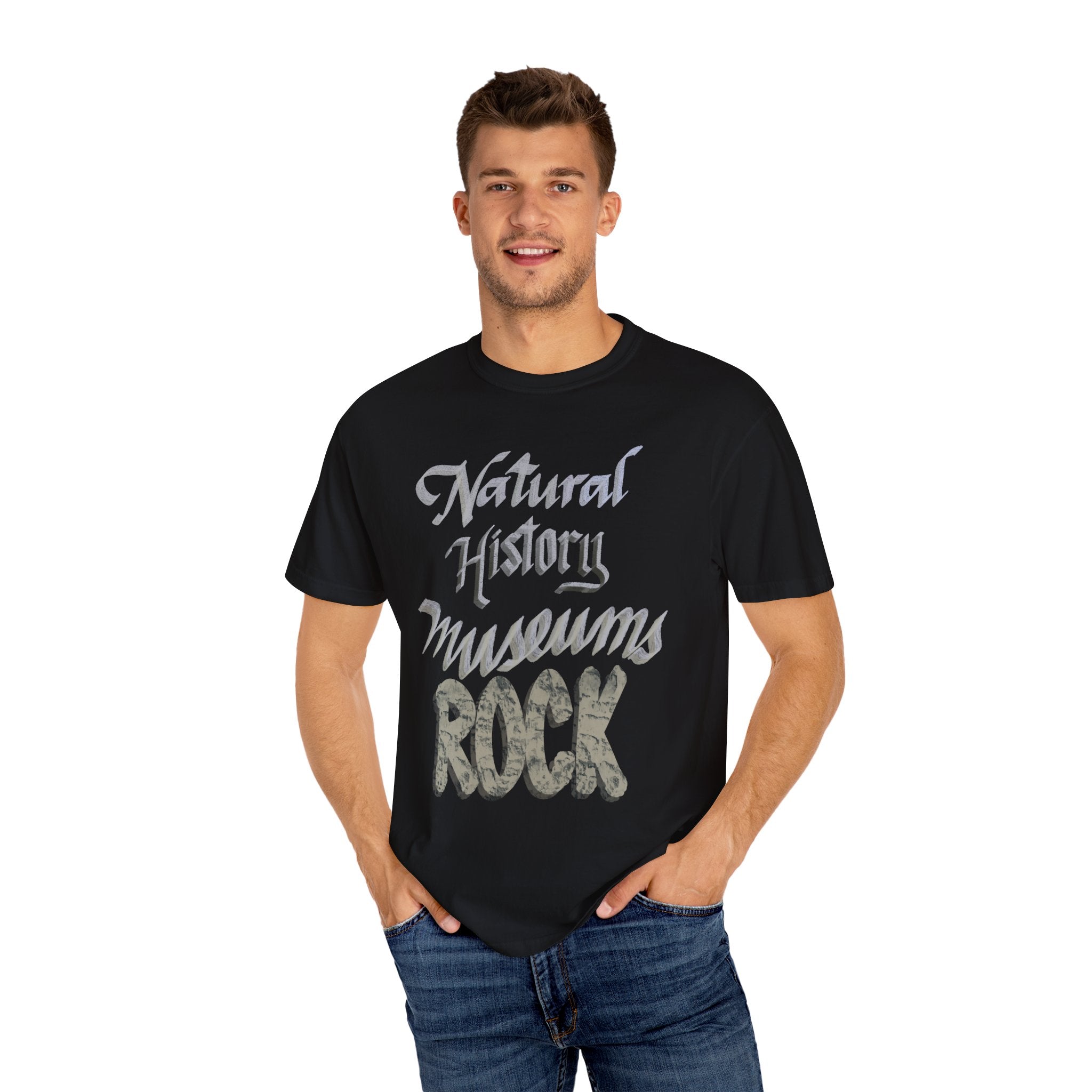 NATURAL HISTORY MUSEUMS ROCK Unisex Garment-Dyed T-shirt