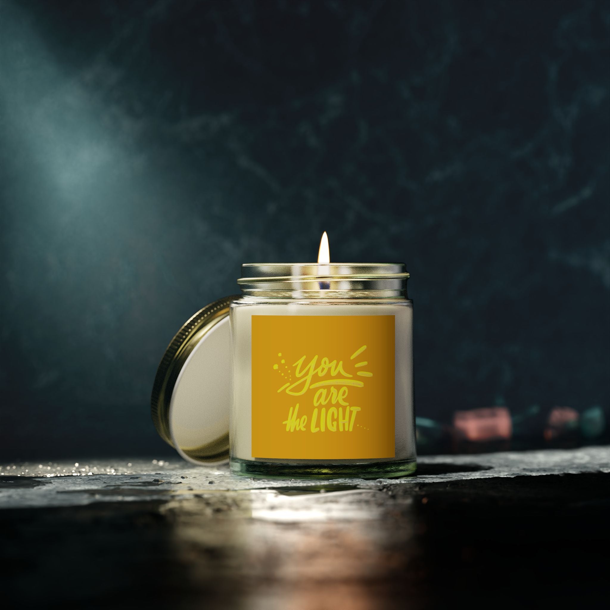 Brightening Scented Candles - You Are the Light | Uplifting Home Décor, Gifts for Friends, Relaxation, Self-Care, Affirmation