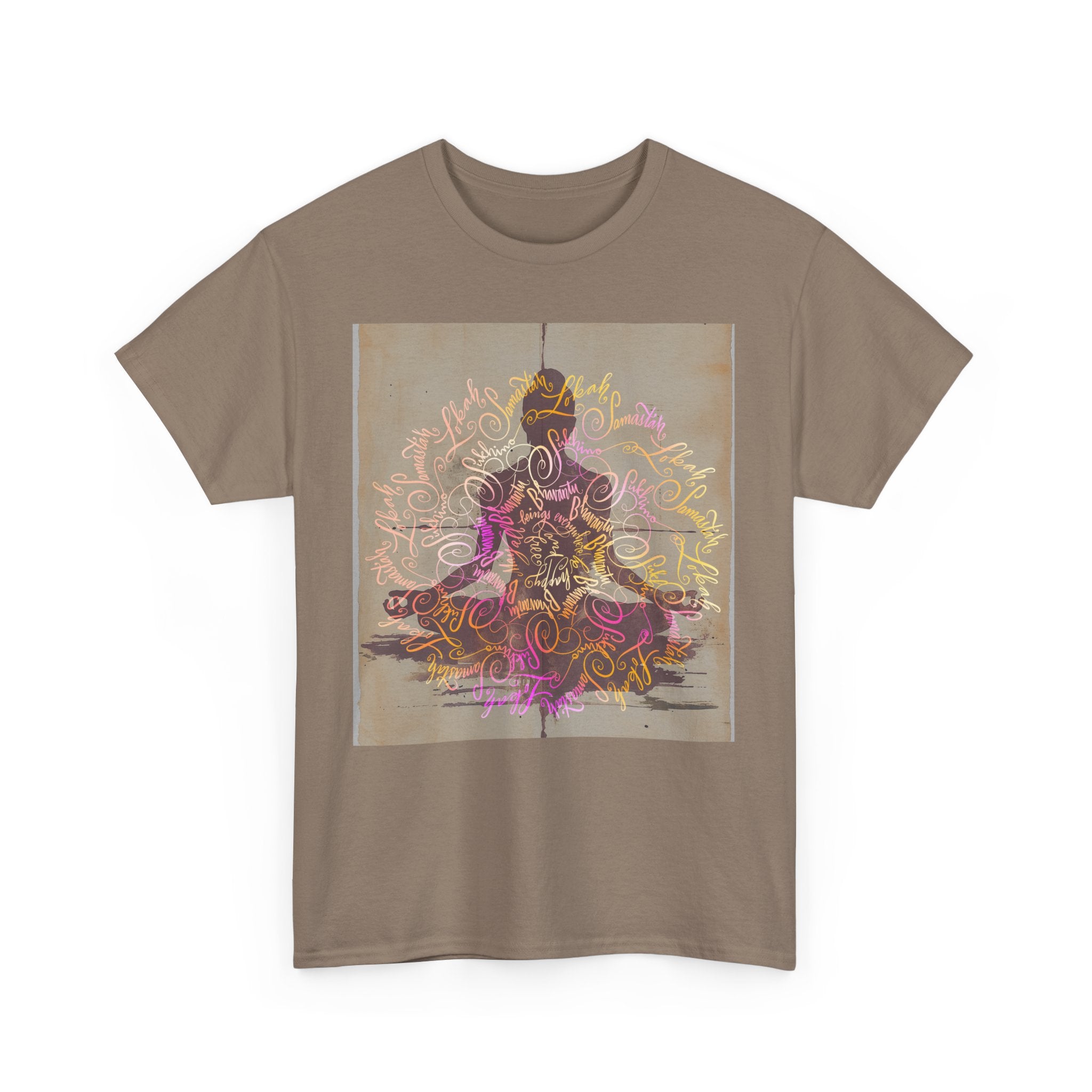Bohemian Spirit Unisex Heavy Cotton Tee - Colorful Mandala Design