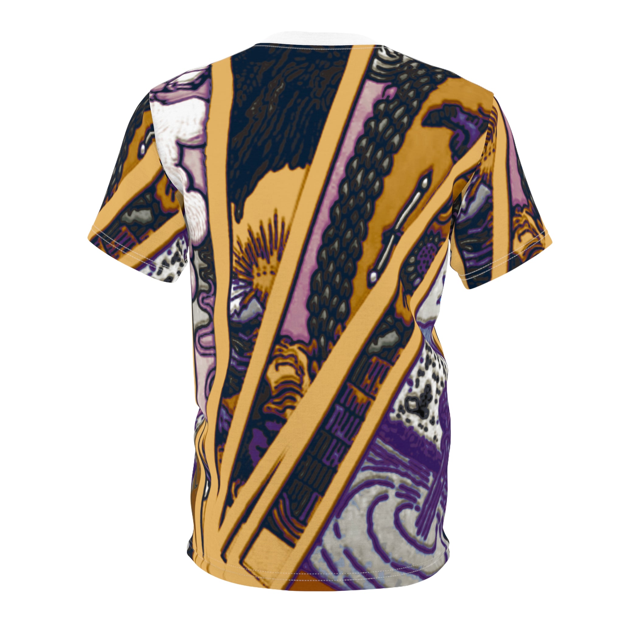 Unisex Cut & Sew Tee - Bold Artistic Print for Creative Souls