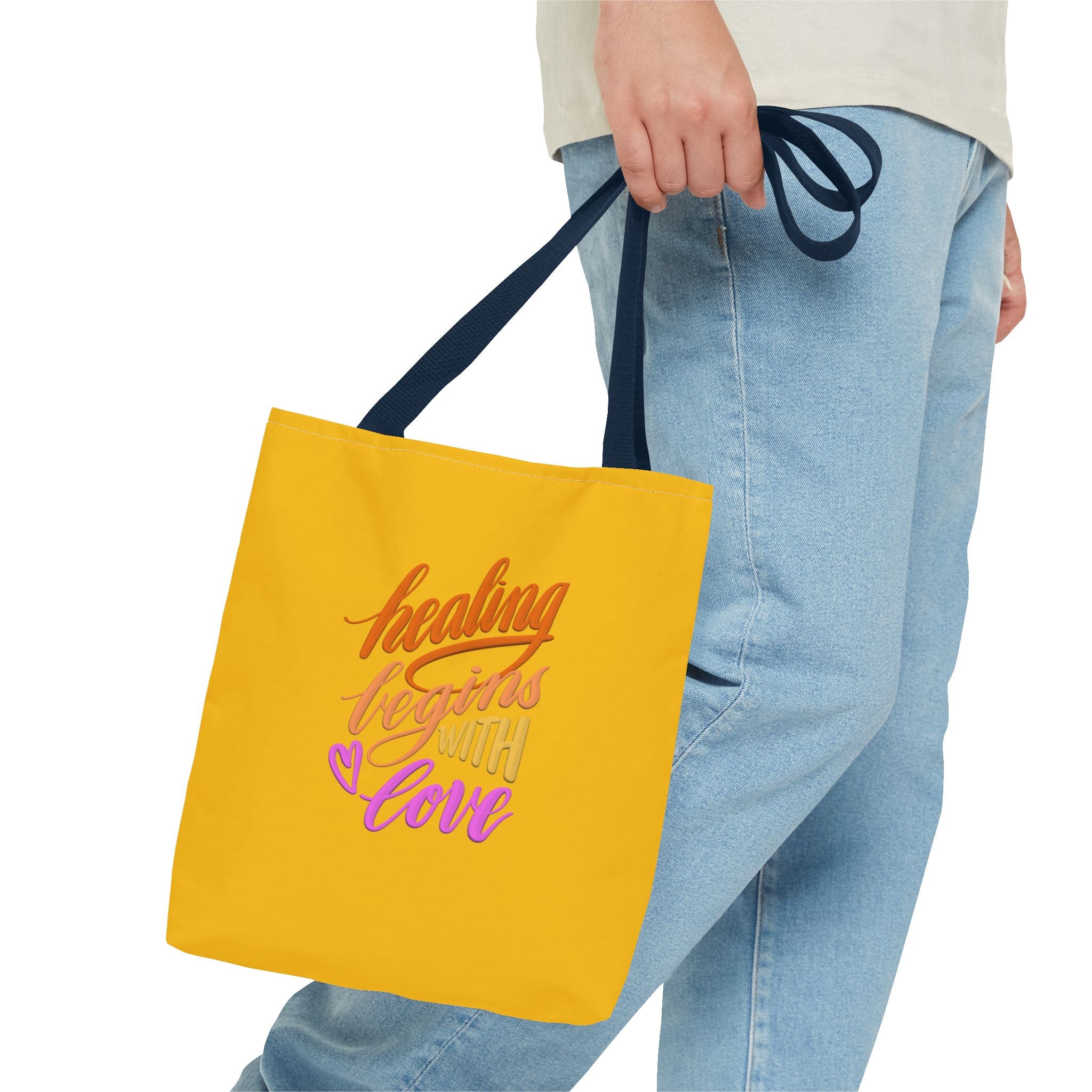 HEALING BEGINS WITH LOVE Tote Bag