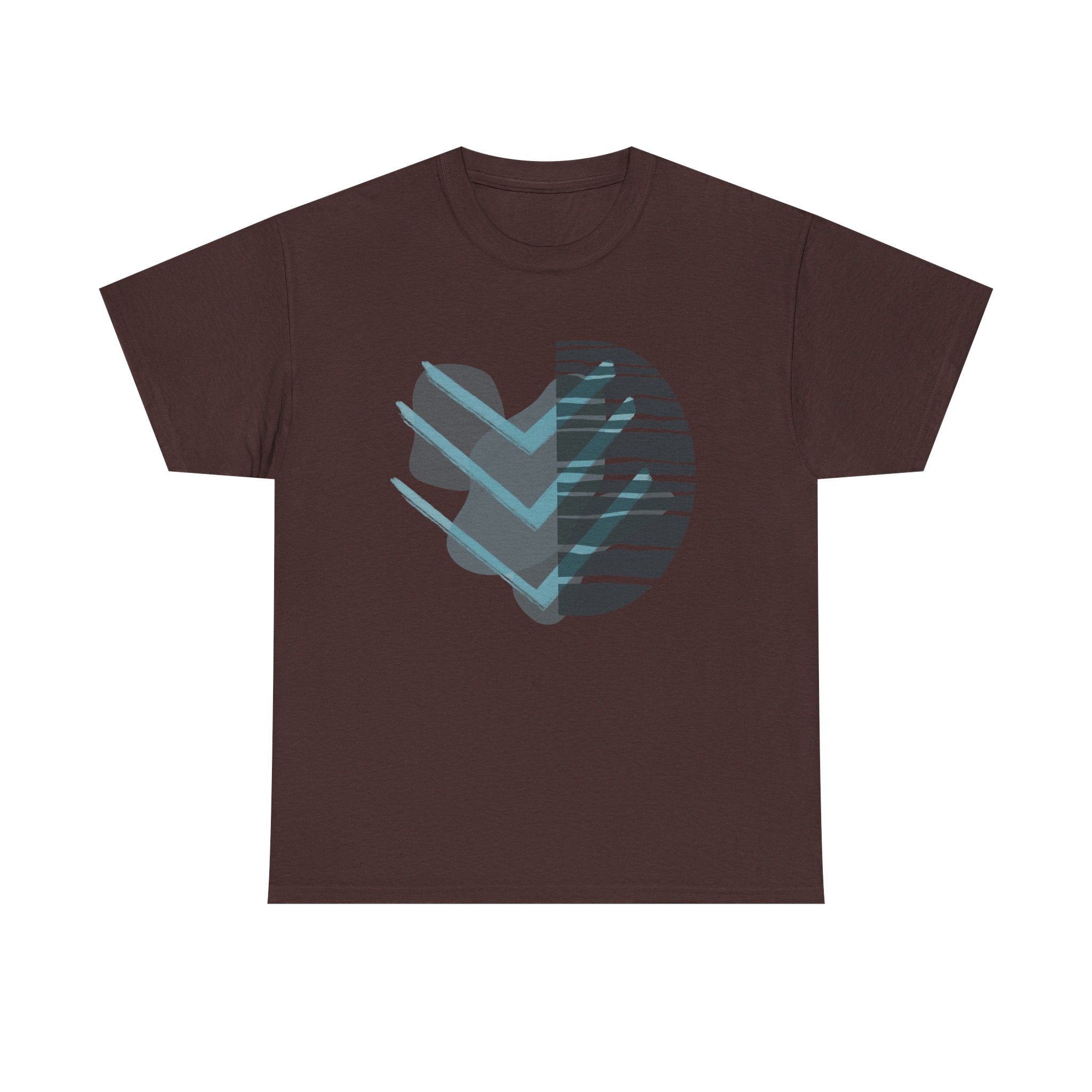 Stylish Unisex Heavy Cotton Tee with Abstract Design