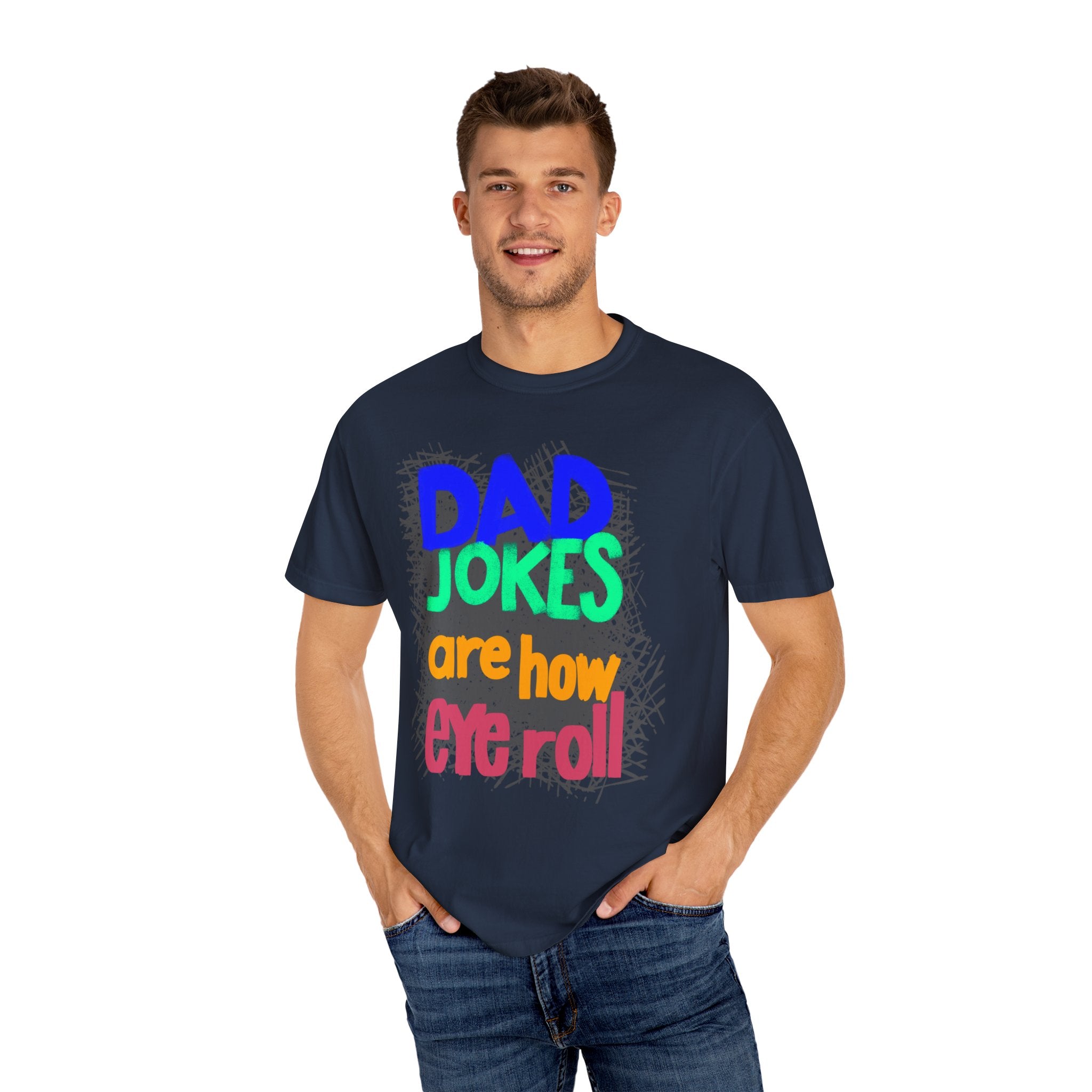 DAD JOKES Unisex Garment-Dyed T-shirt