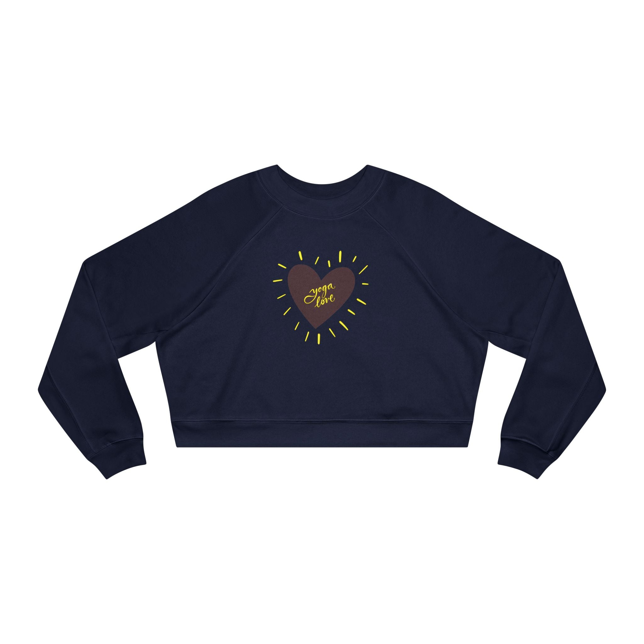Yoga Love Women's Cropped Fleece Pullover - Cozy & Stylish for Every Occasion