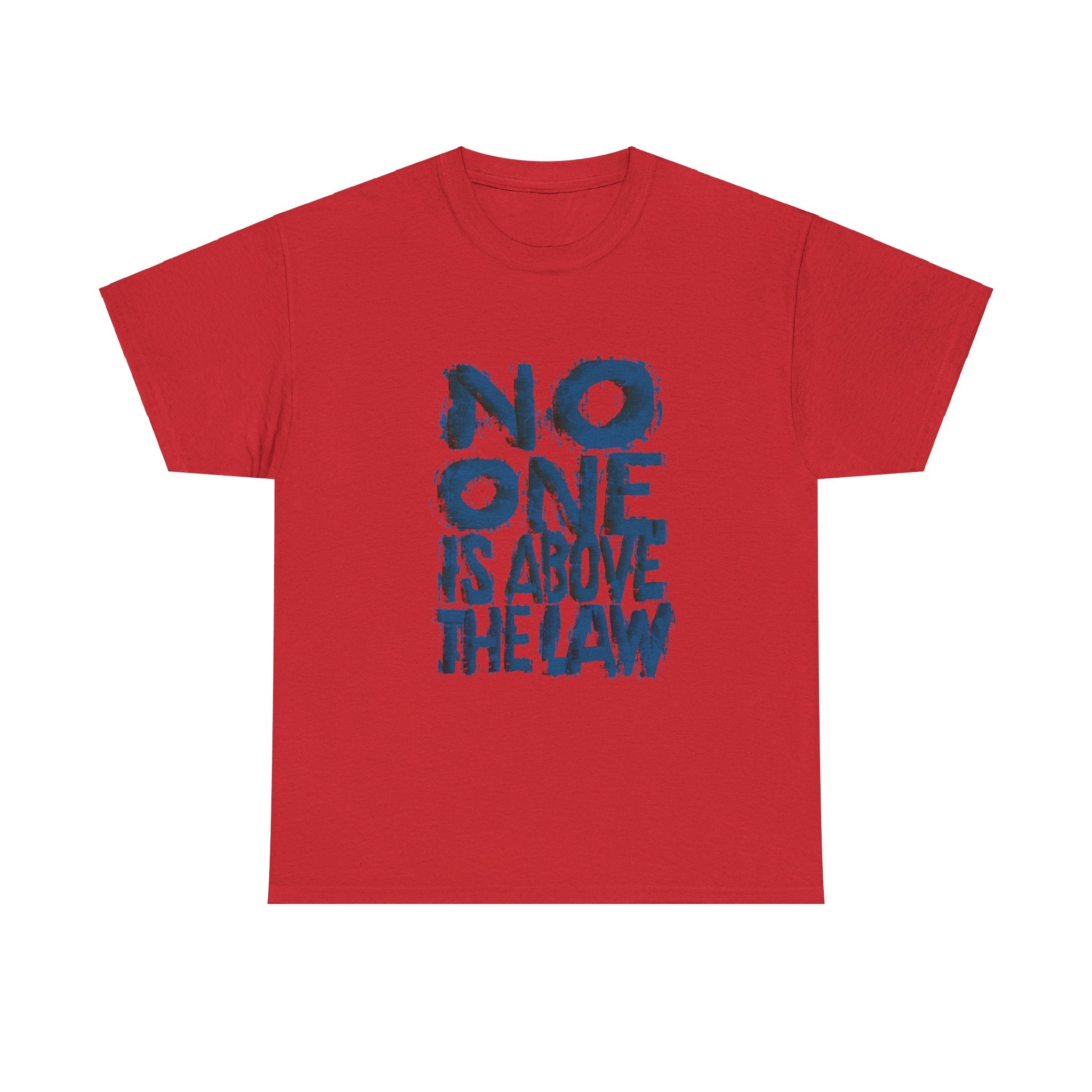 NO ONE IS ABOVE THE LAW Unisex Heavy Cotton Tee