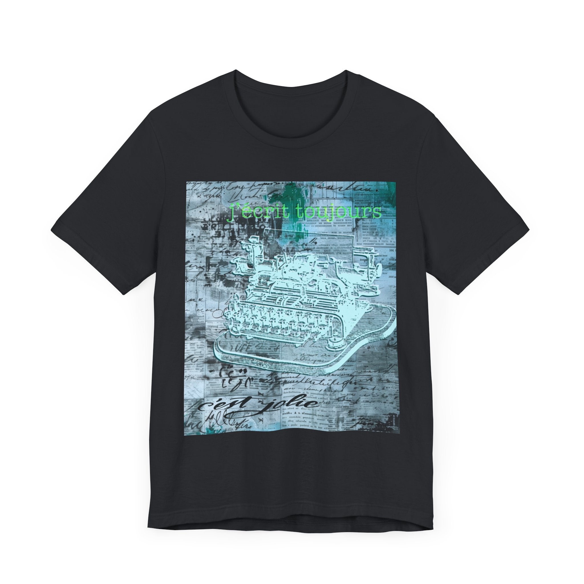 Vintage Typewriter Unisex Short Sleeve Tee - Perfect for Writers & Retro Lovers