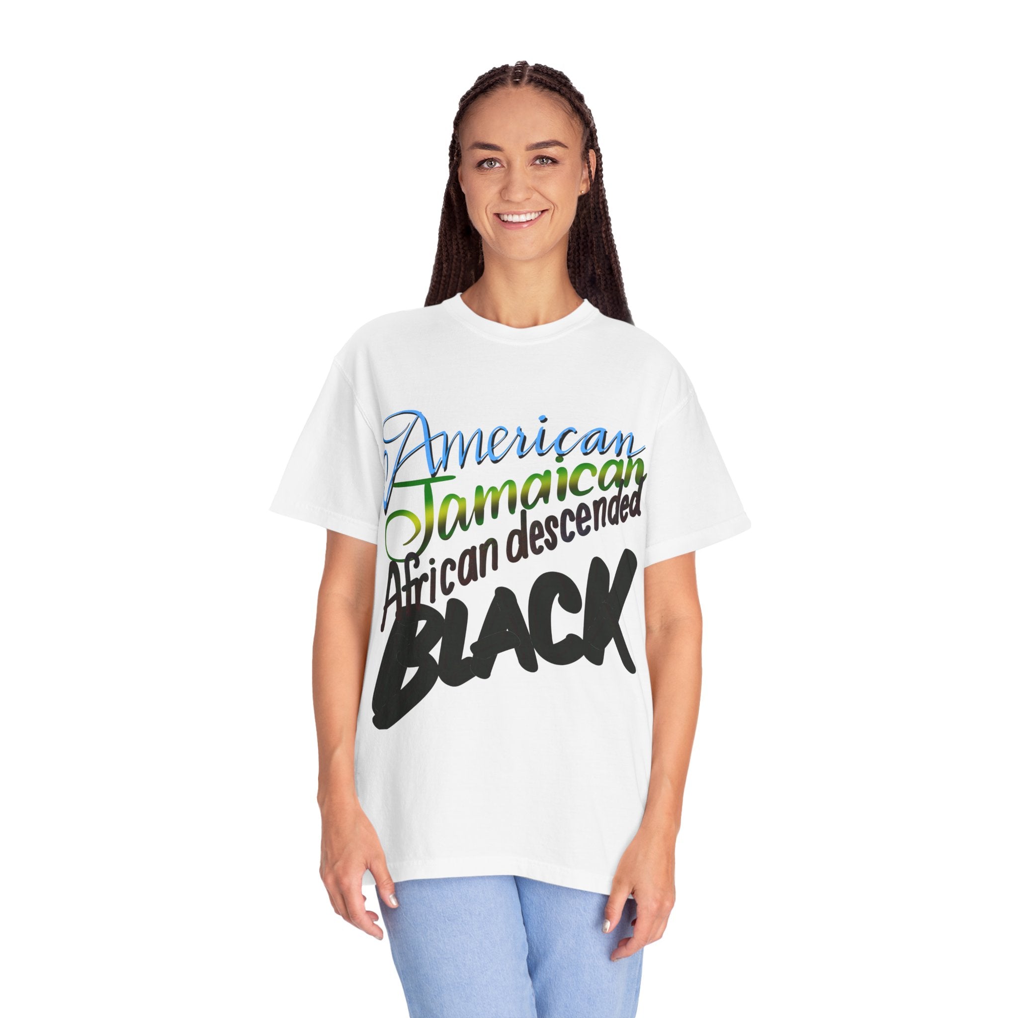 AMERICAN/JAMAICAN etc Unisex Garment-Dyed T-shirt