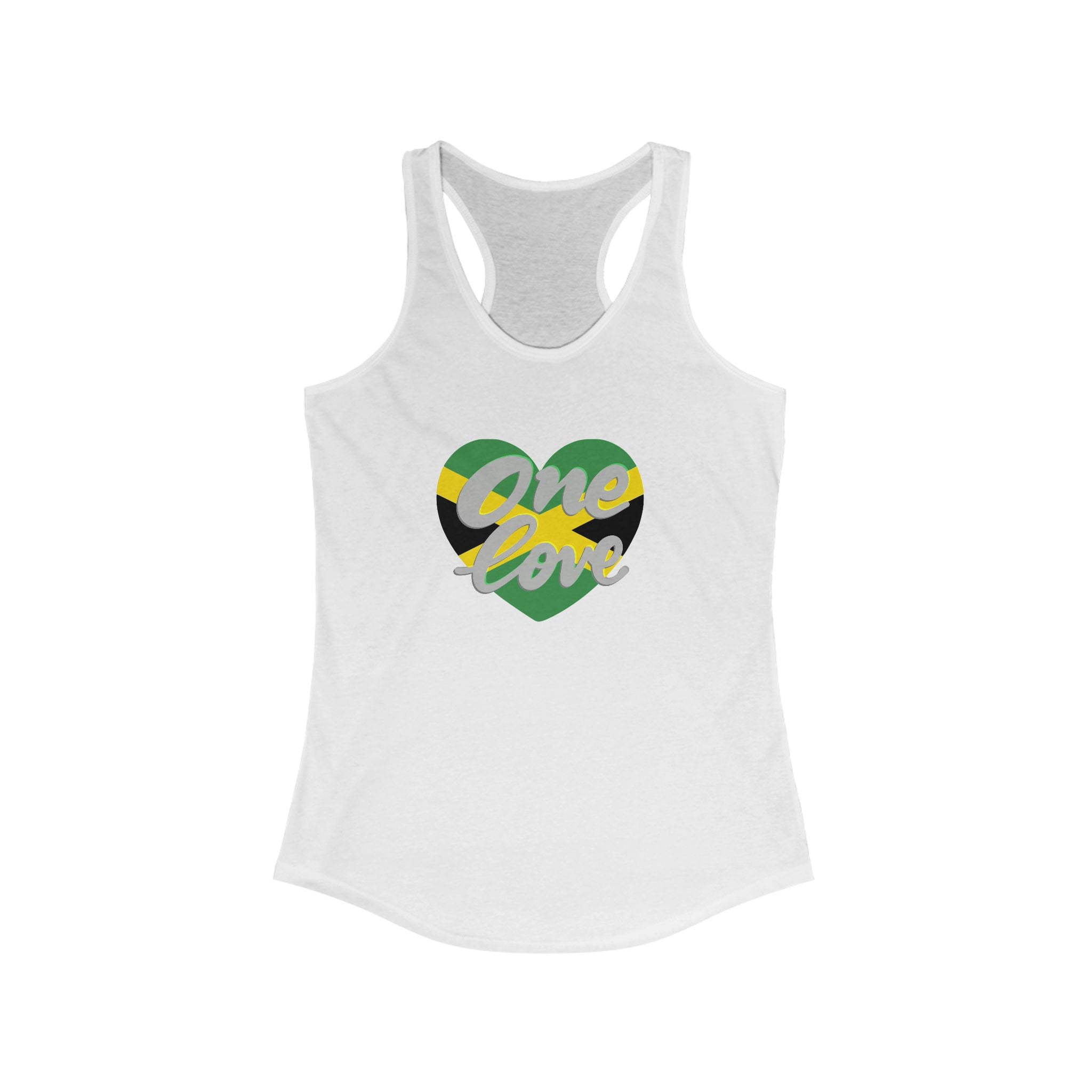 One Love Racerback Tank - Jamaican Vibes Summer Apparel