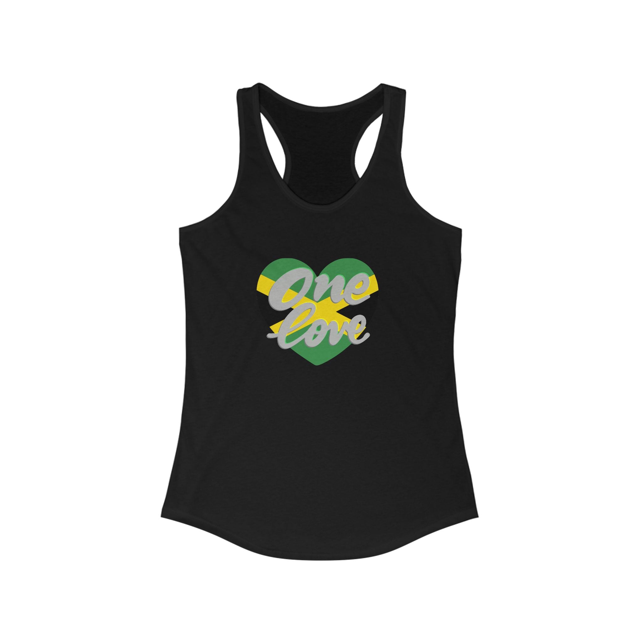 One Love Racerback Tank - Jamaican Vibes Summer Apparel