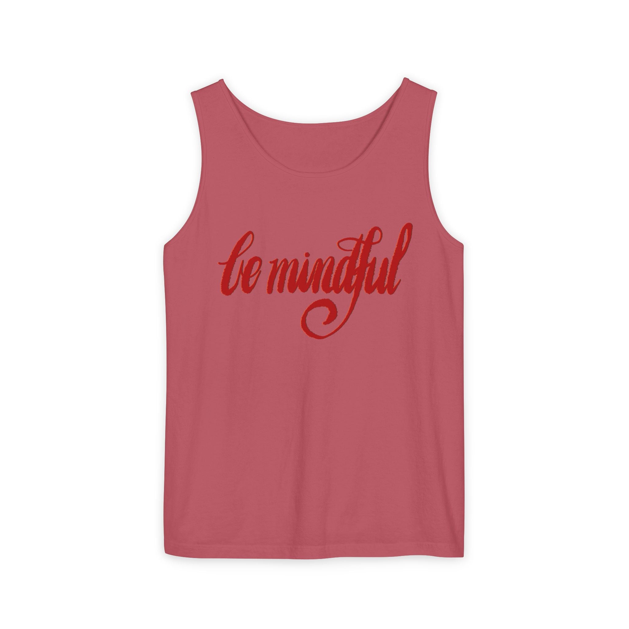 Be Mindful Unisex Tank Top - Comfort in Style for Mindfulness Enthusiasts