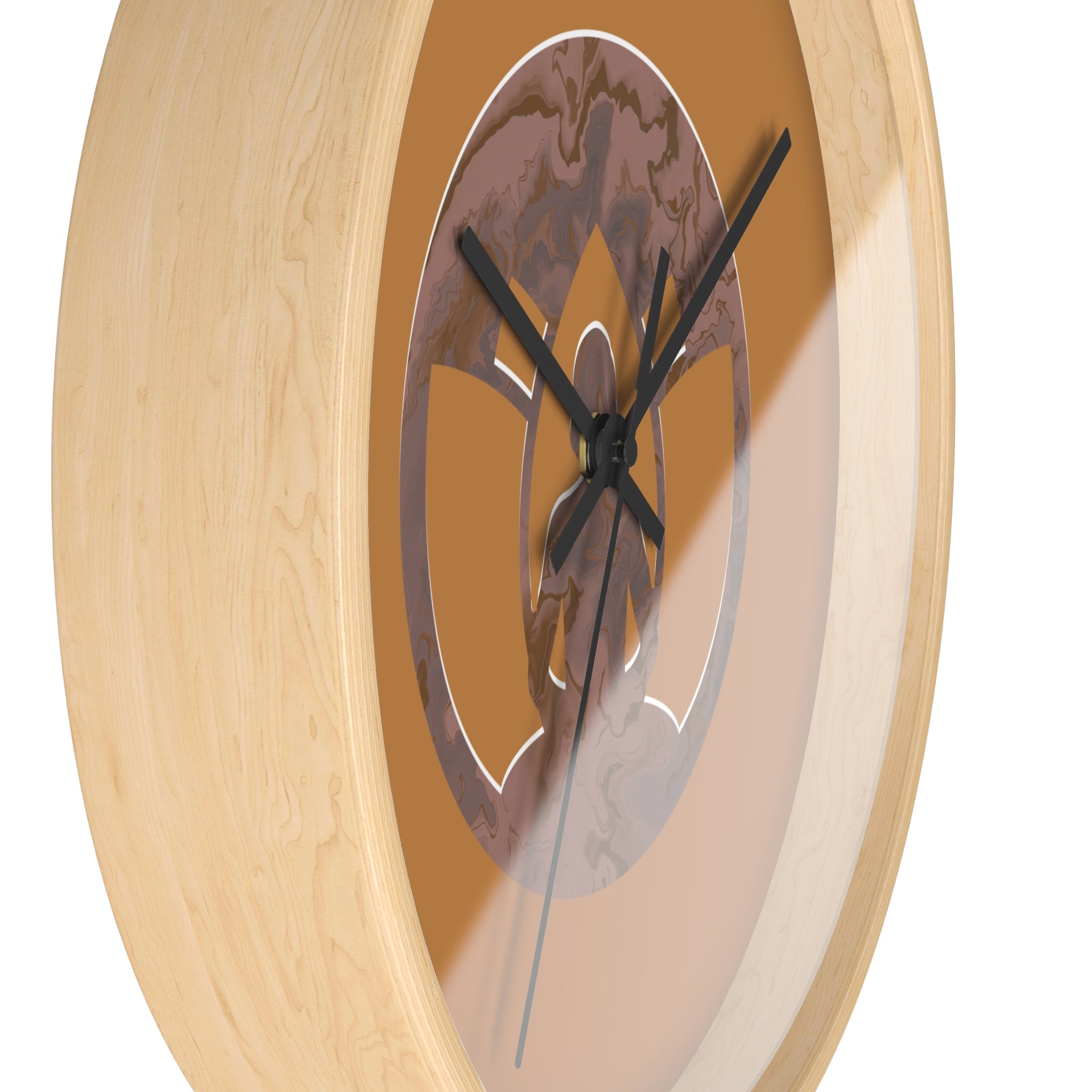 Elegant Marble Look Buddha Wall Clock - Meditation Decor for Mindfulness Lovers