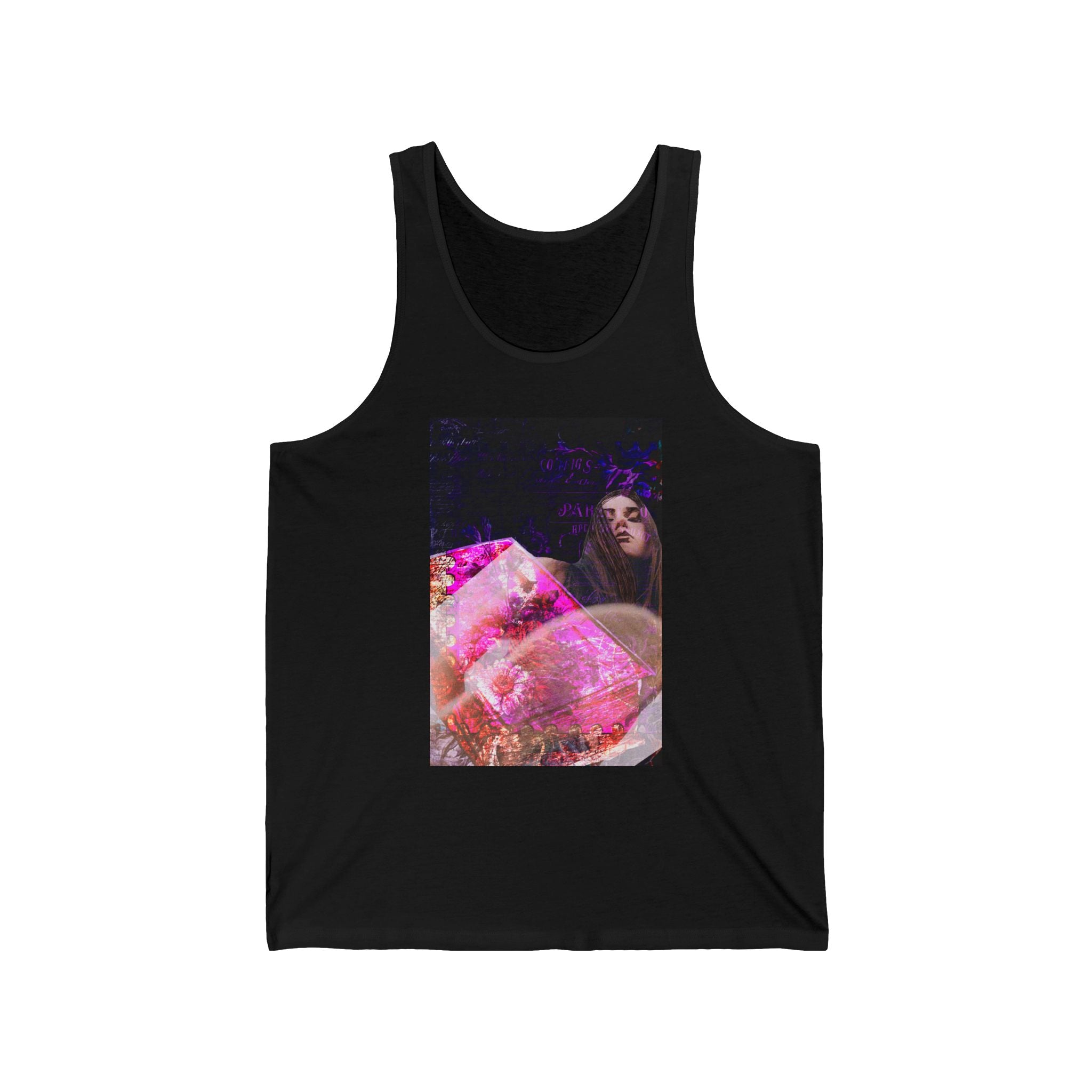 Artistic Unisex Jersey Tank Top - Perfect for Summer Outings & Festivals