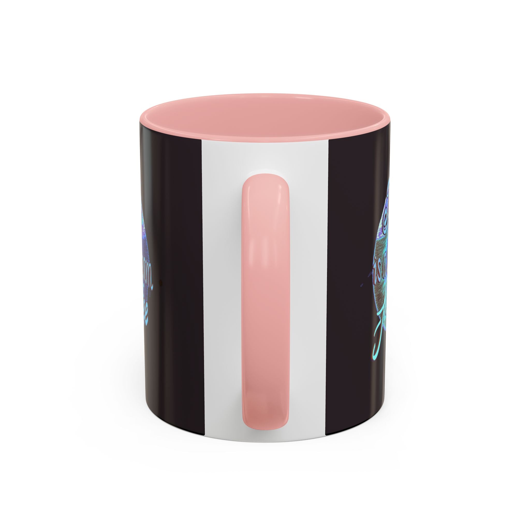 YAWN IS A SILENT SCREAM Accent Coffee Mug (11 oz)