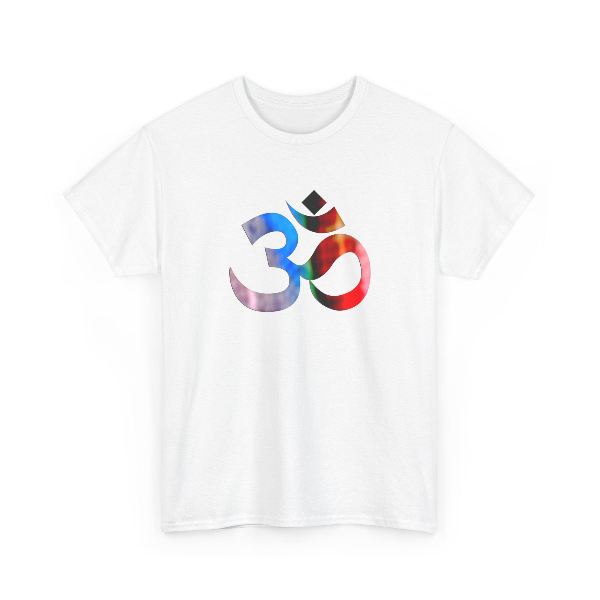 Vibrant OM Symbol Unisex Heavy Cotton Tee - Spiritual Graphic T-Shirt