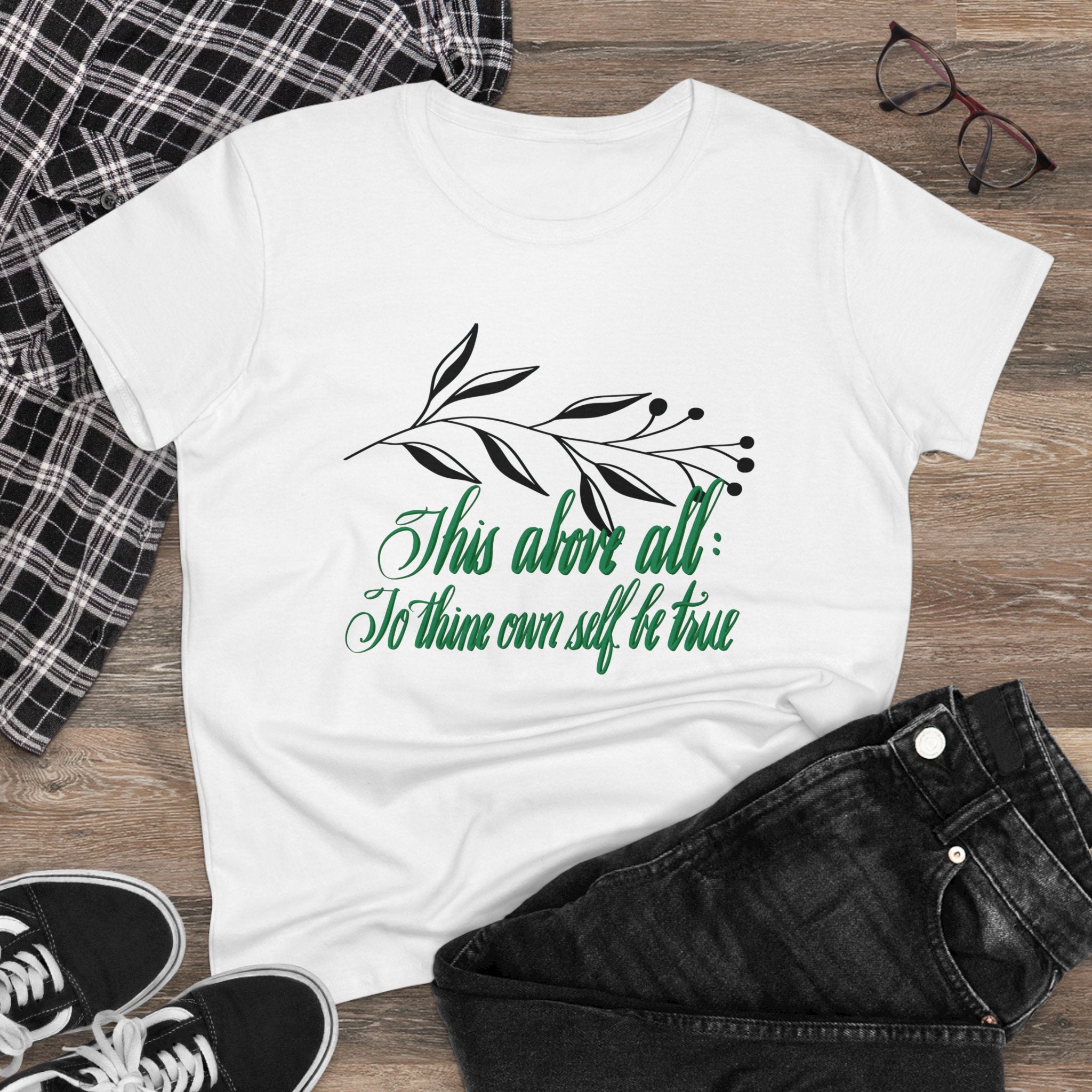TO THINE OWN SELF BE TRUE QUOTABLE SHAKESPEARE TEE