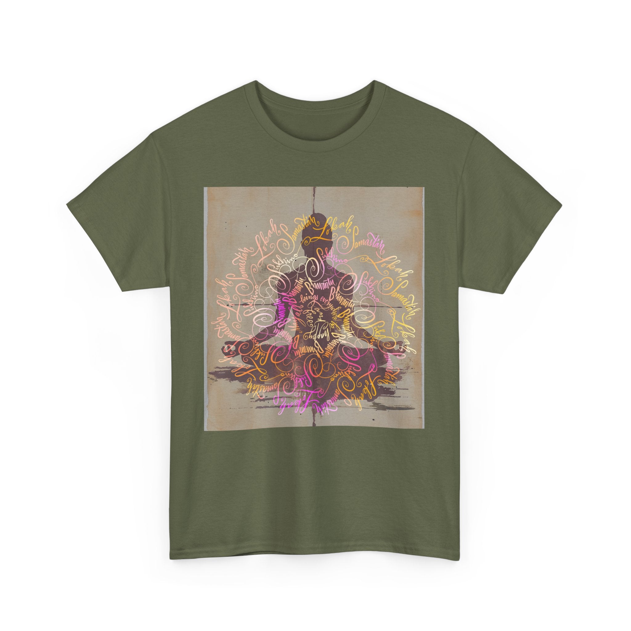 Bohemian Spirit Unisex Heavy Cotton Tee - Colorful Mandala Design