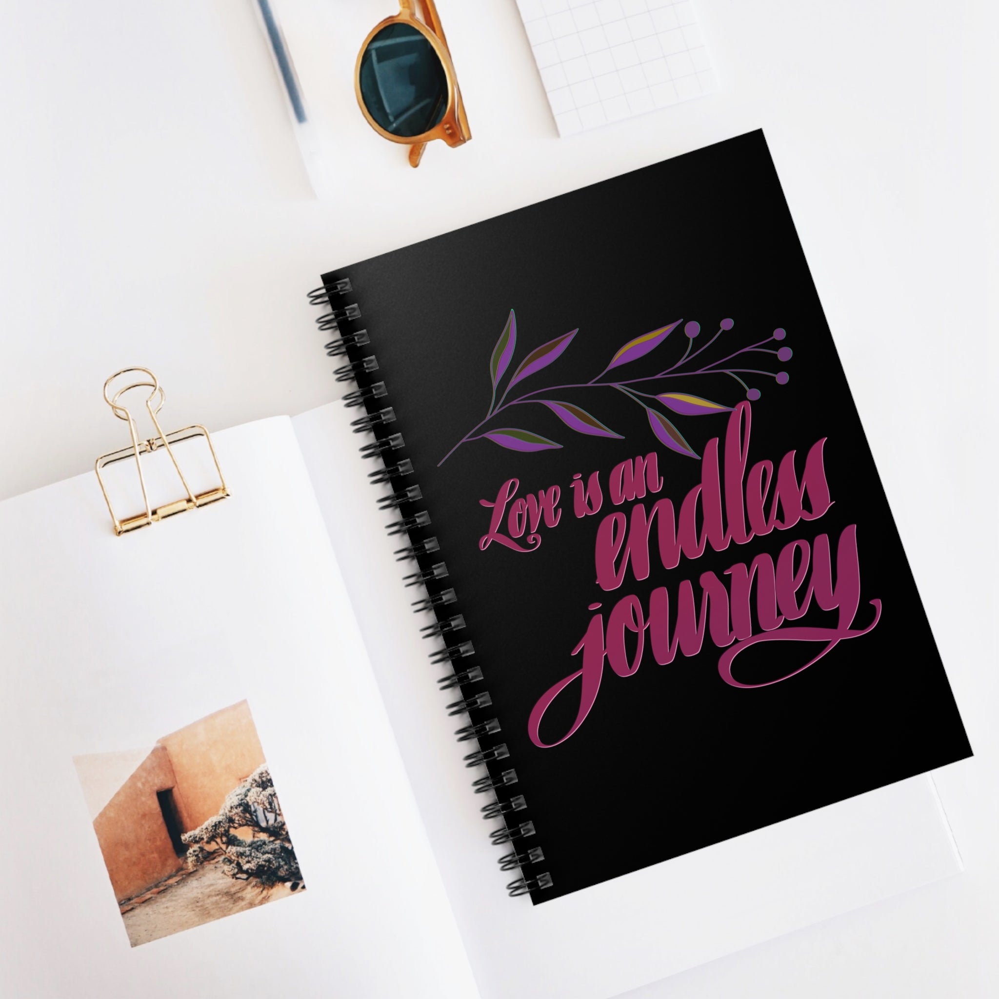 Love Is an Endless Journey Ruled Notebook