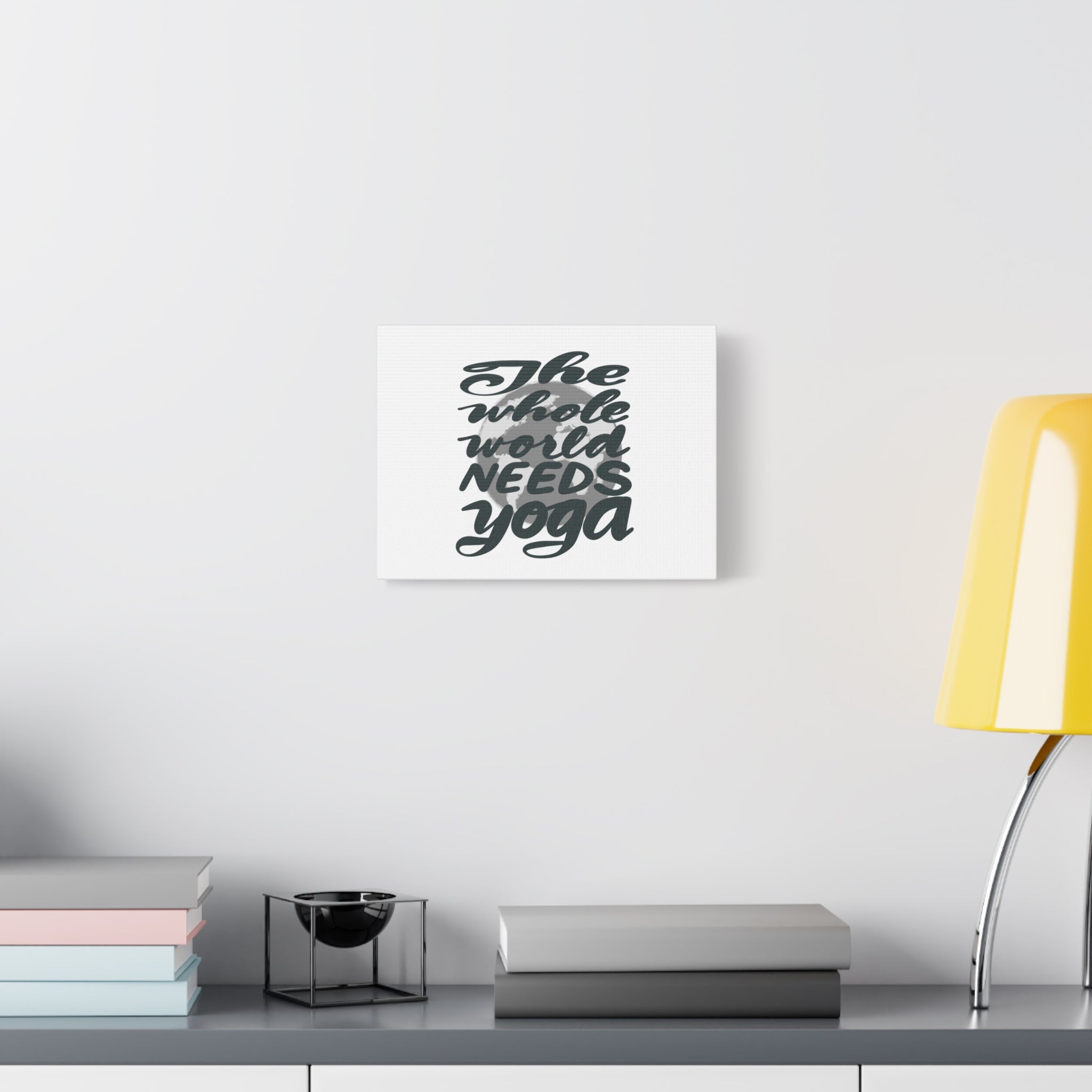 Inspirational Wall Art Calligraphy Canvas, Hand-lettered, Home Decor, Yoga Lovers Gift, Motivational Canvas, Mindfulness Decor, Zen Room Decoration