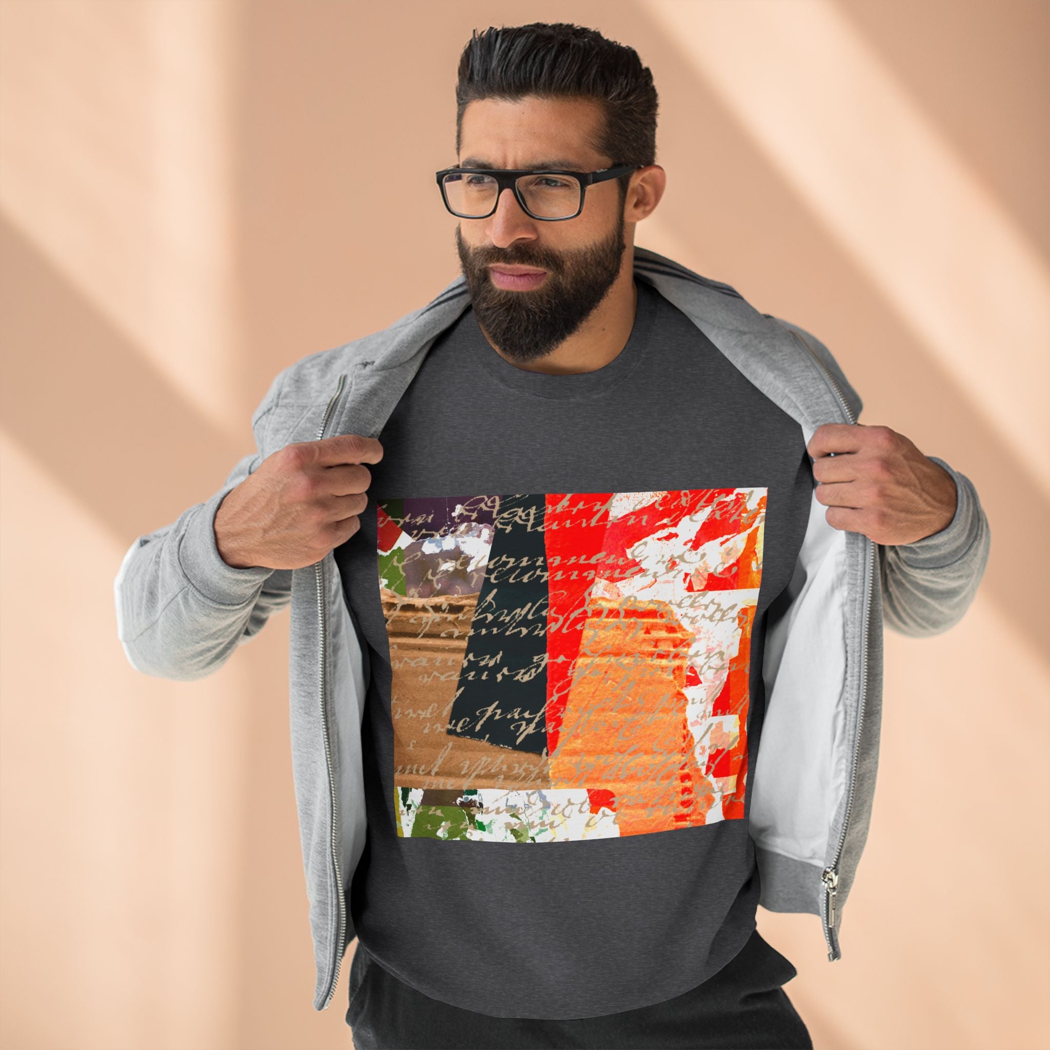 Artistic Unisex Crewneck Sweatshirt, Cozy Graphic Pullover, Colorful Lounge Wear, Perfect Gift for Creatives, Art Lovers Sweatshirt
