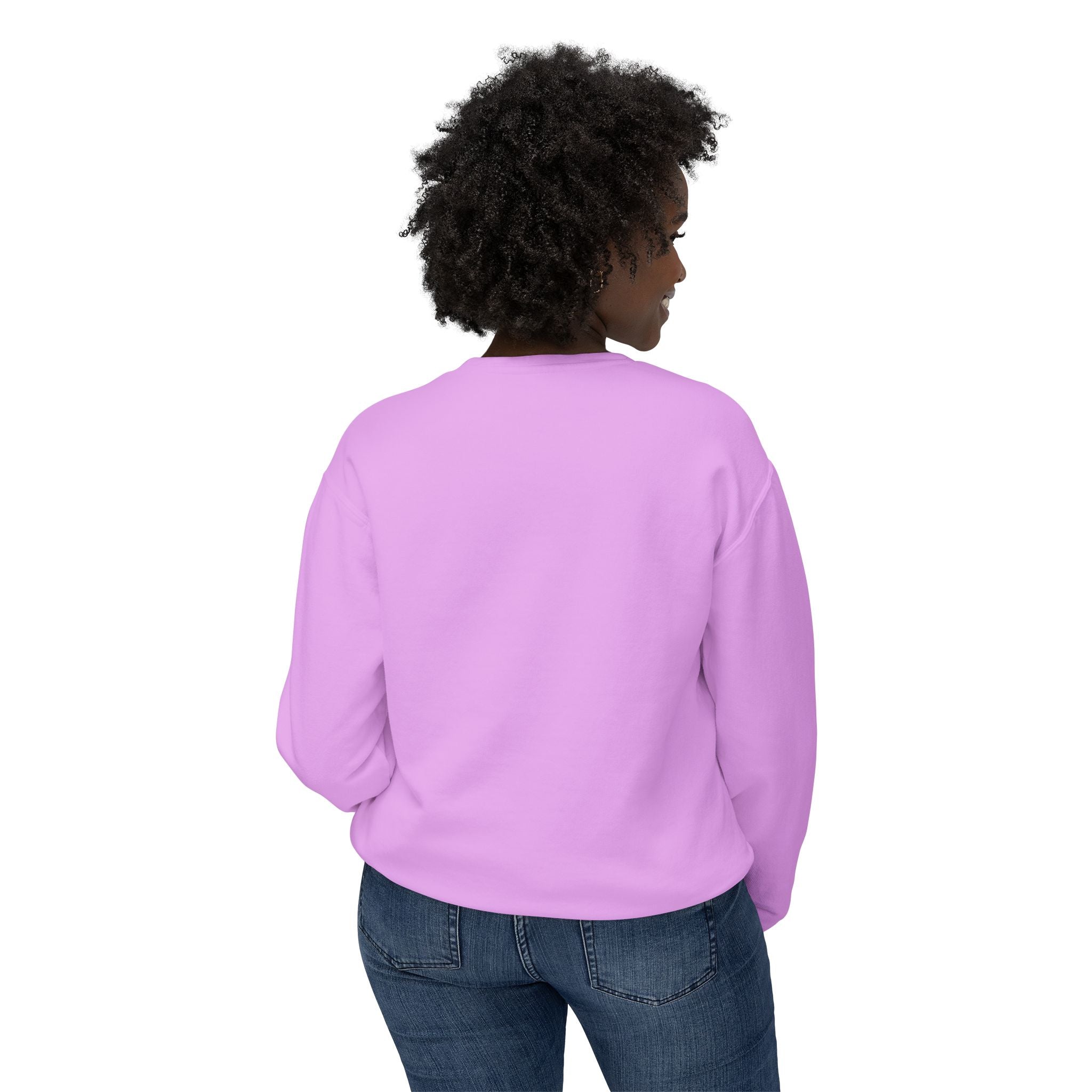 Butterfly Print Unisex Lightweight Crewneck Sweatshirt - Nature-Inspired Style for Everyday Wear