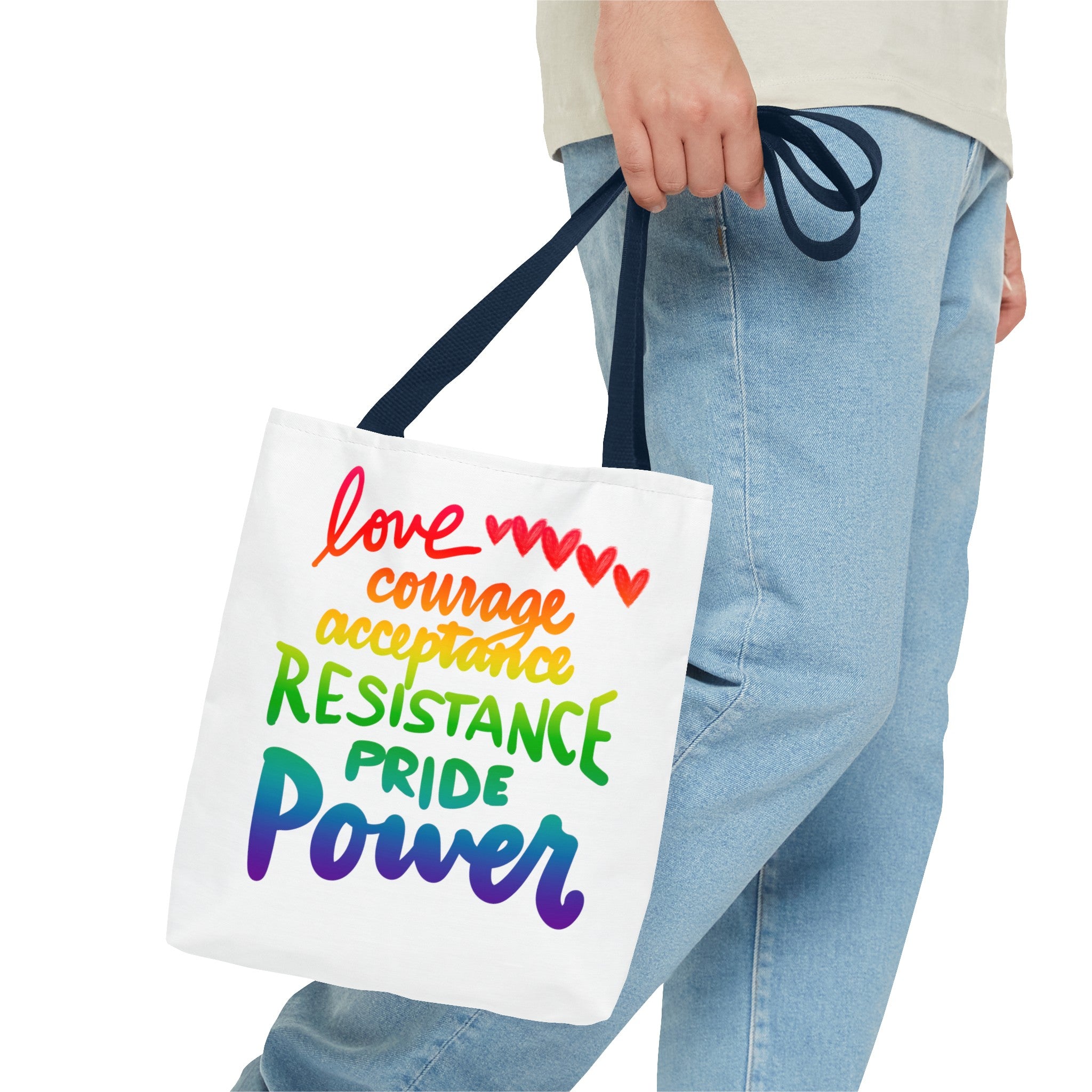 LOVE COURAGE ETC Tote Bag (AOP)