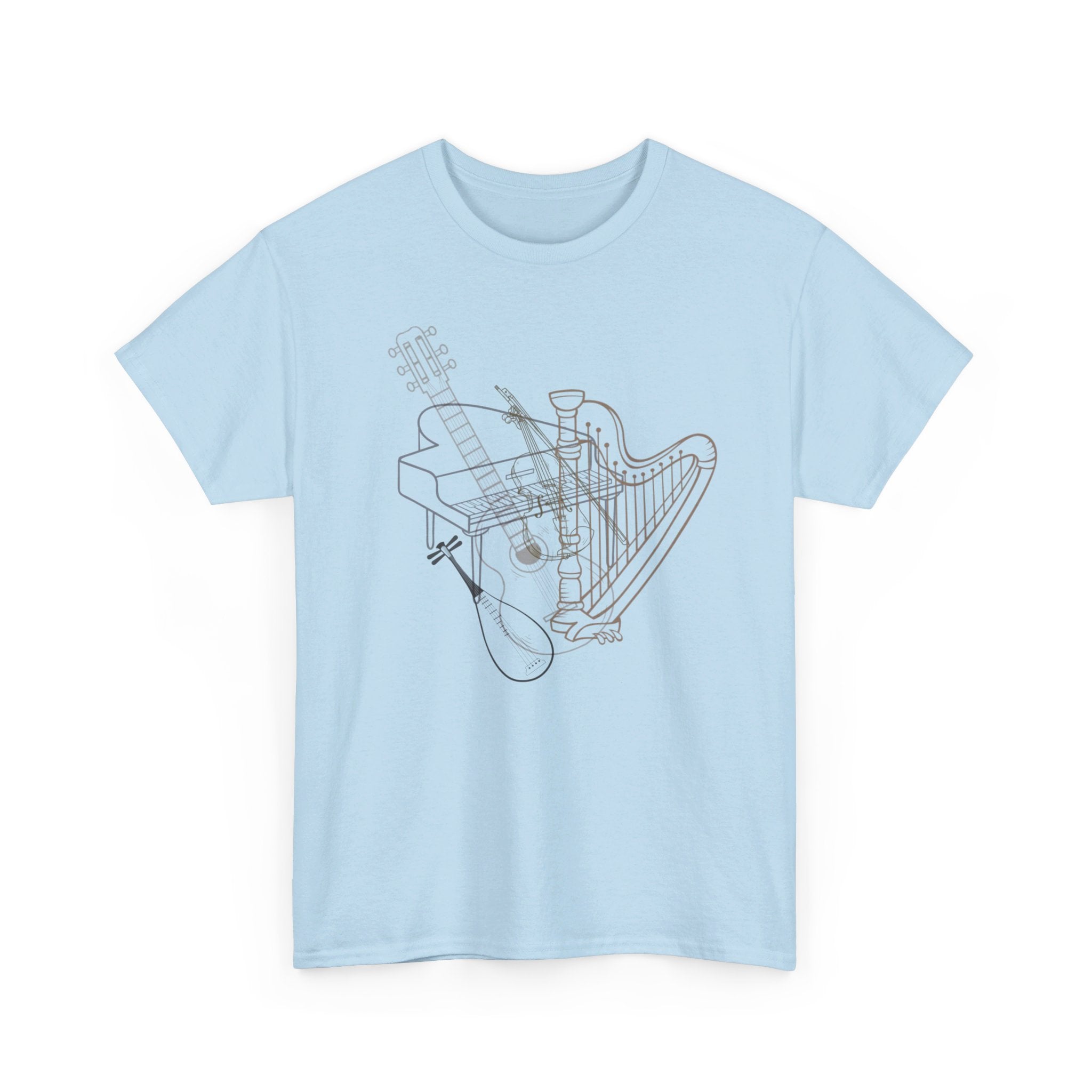 STRINGED INSTRUMENTS Unisex Heavy Cotton Tee