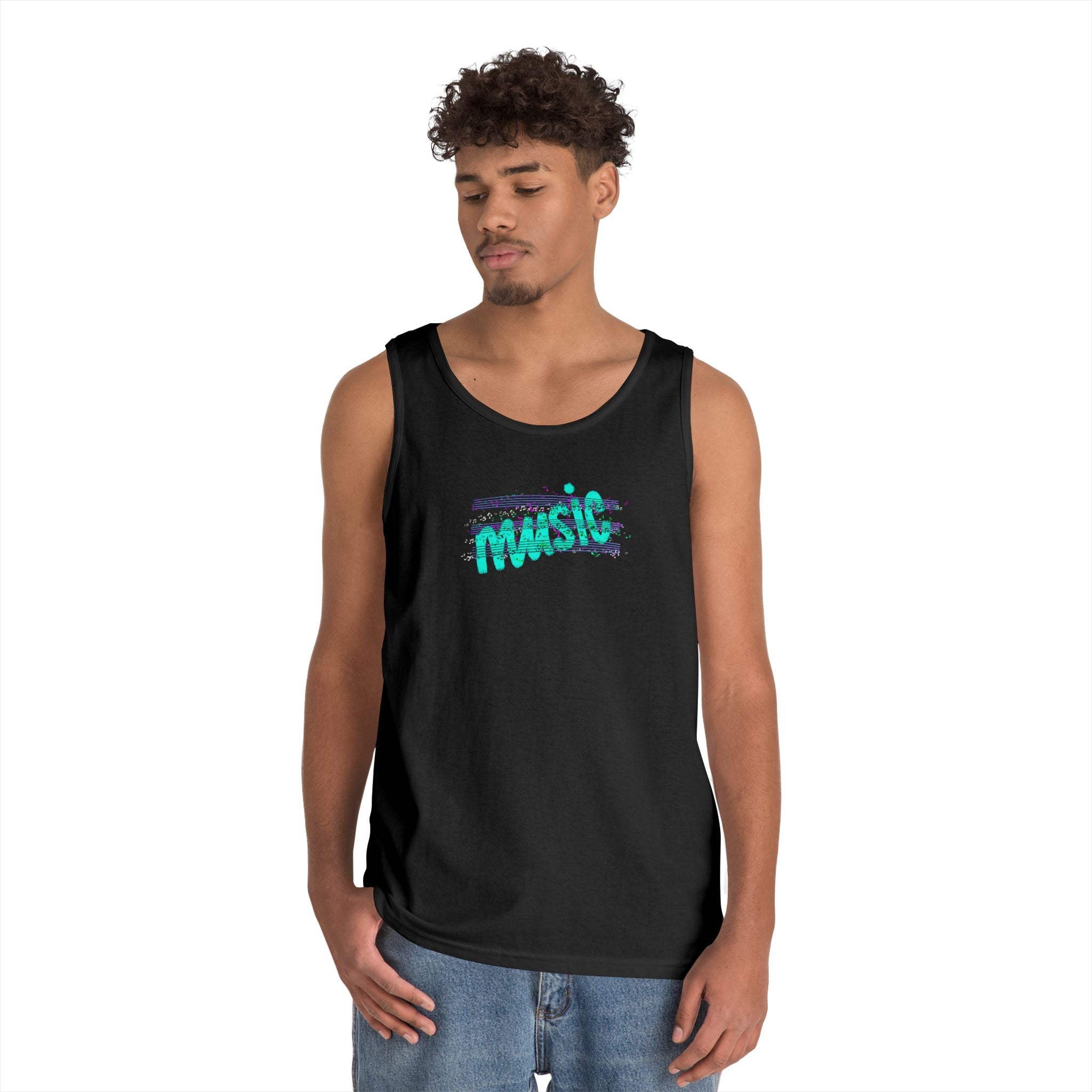 Music Vibes Unisex Heavy Cotton Tank Top