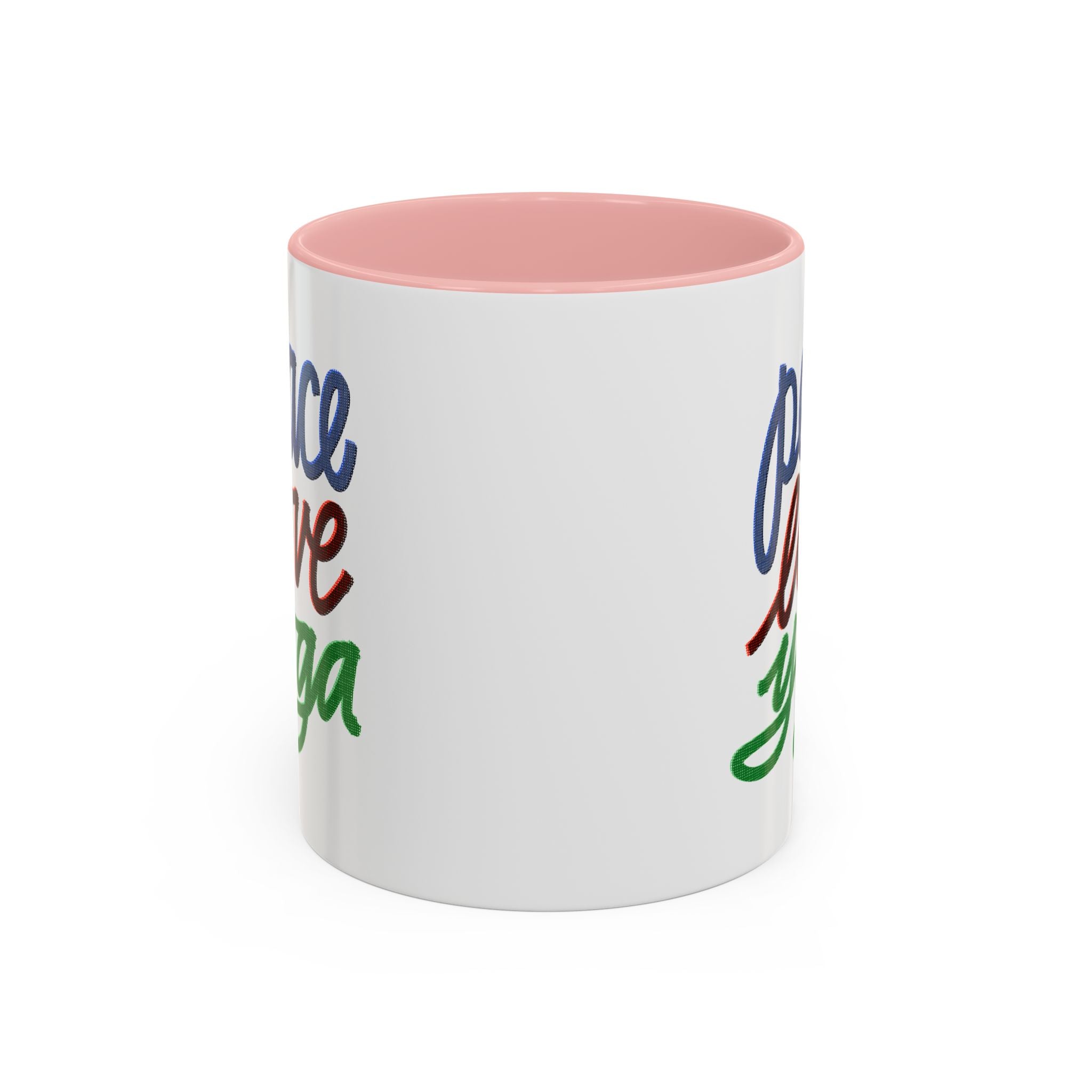 PEACE LOVE YOGA 11 oz Coffee Mug