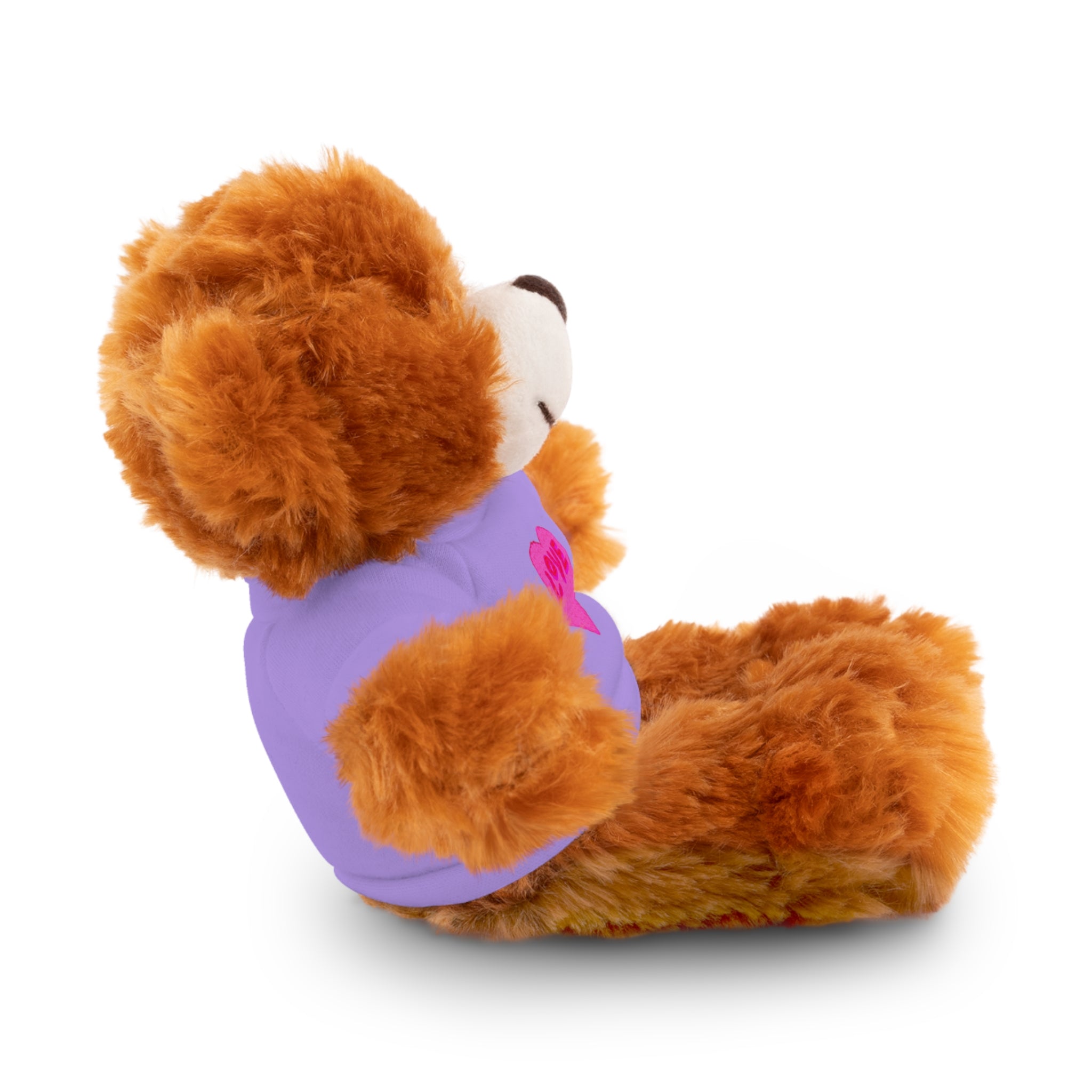 Love Bear Stuffed Animal in Custom Tee - Perfect Gift for Kids and Occasions