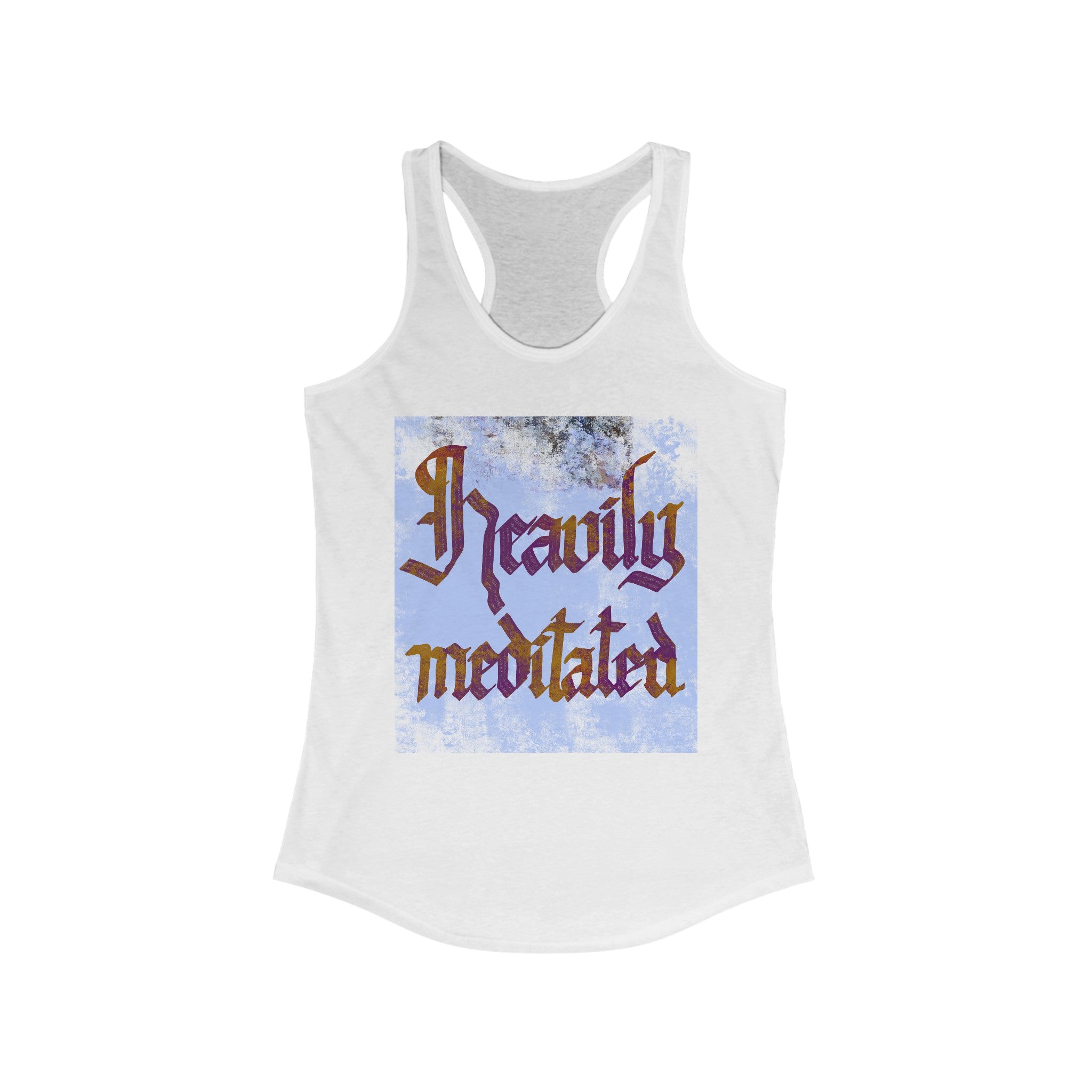 HEAVILY MEDITATED Women's Racerback Tank